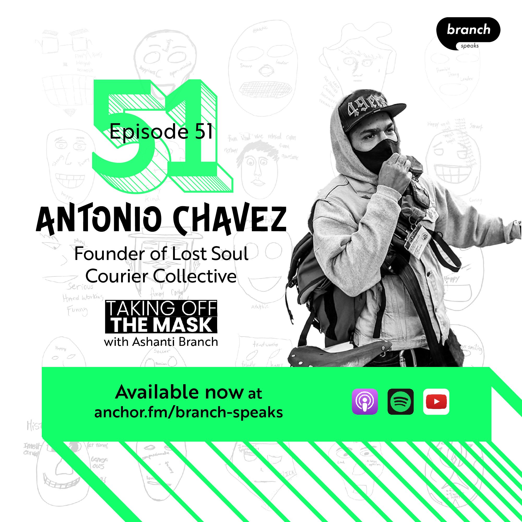 E51. Bicycles and "Harm Reduction" - with Antonio Chavez, Courier &amp; Founder of Lost Soul Courier Collective 