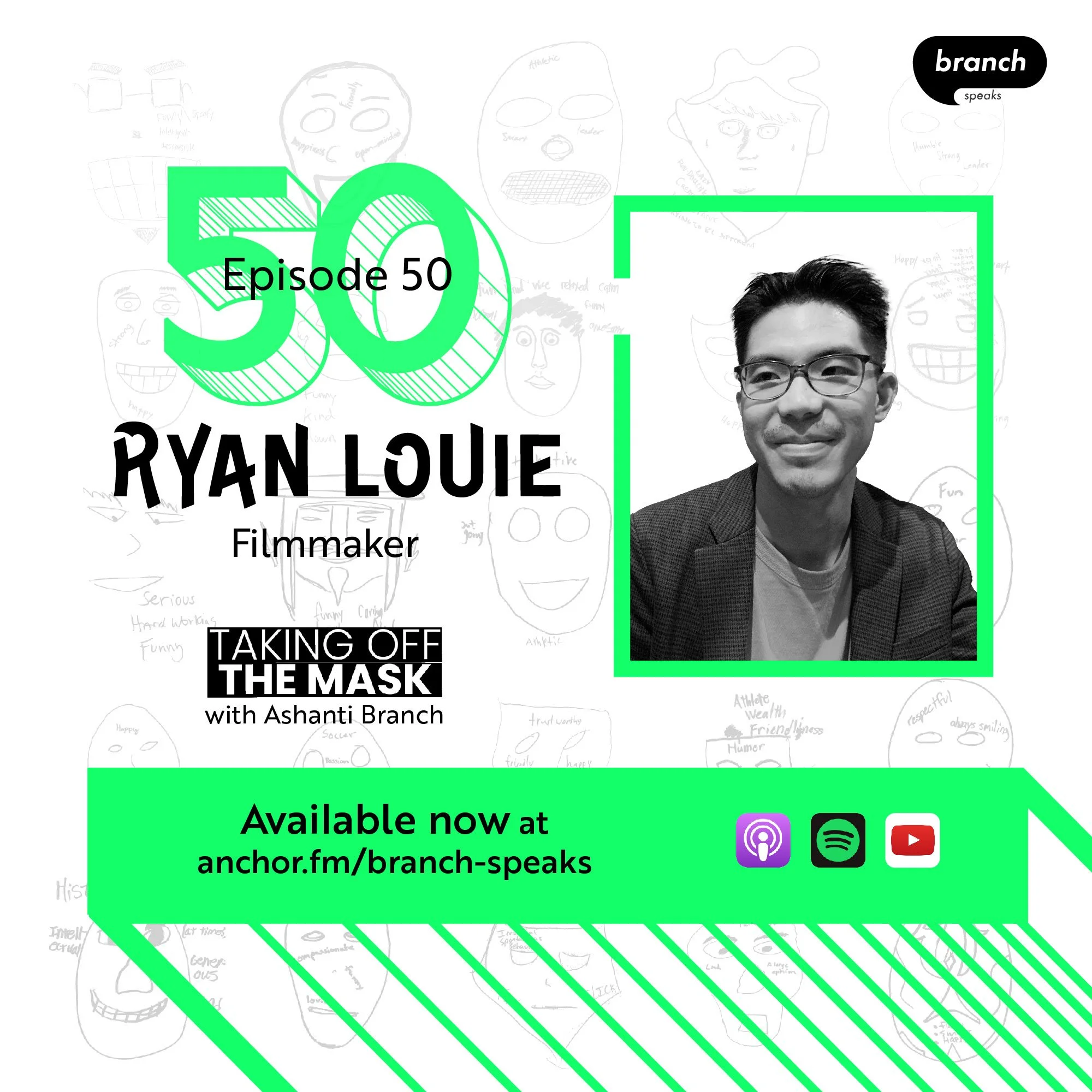 E50. The One Year Anniversary Episode - with Ryan Louie, Filmmaker and Producer of Taking Off The Mask 