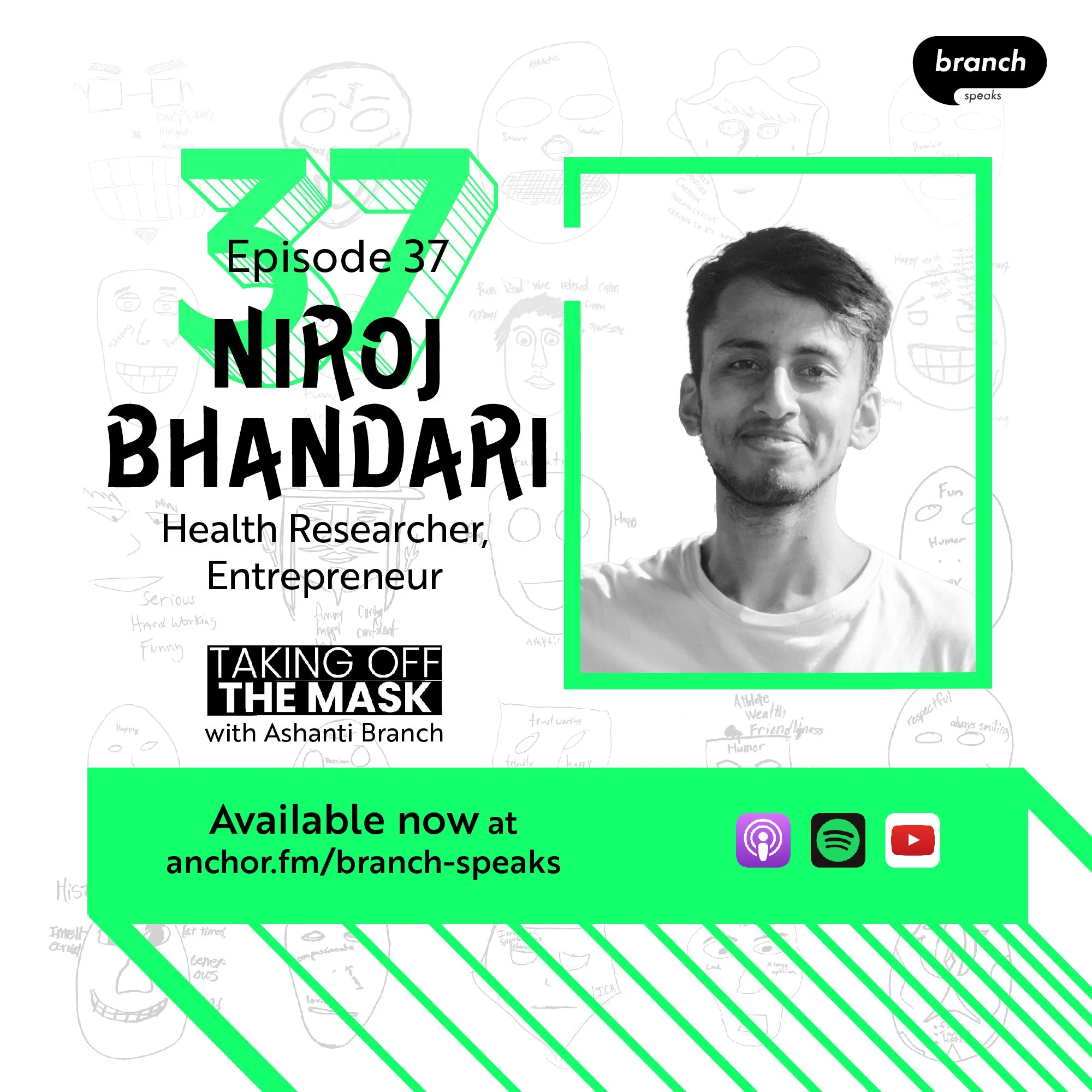 E37. The Little Characters Inside Our Heads - with Niroj Bhandari, Health Researcher, Entrepreneur, Doctor 