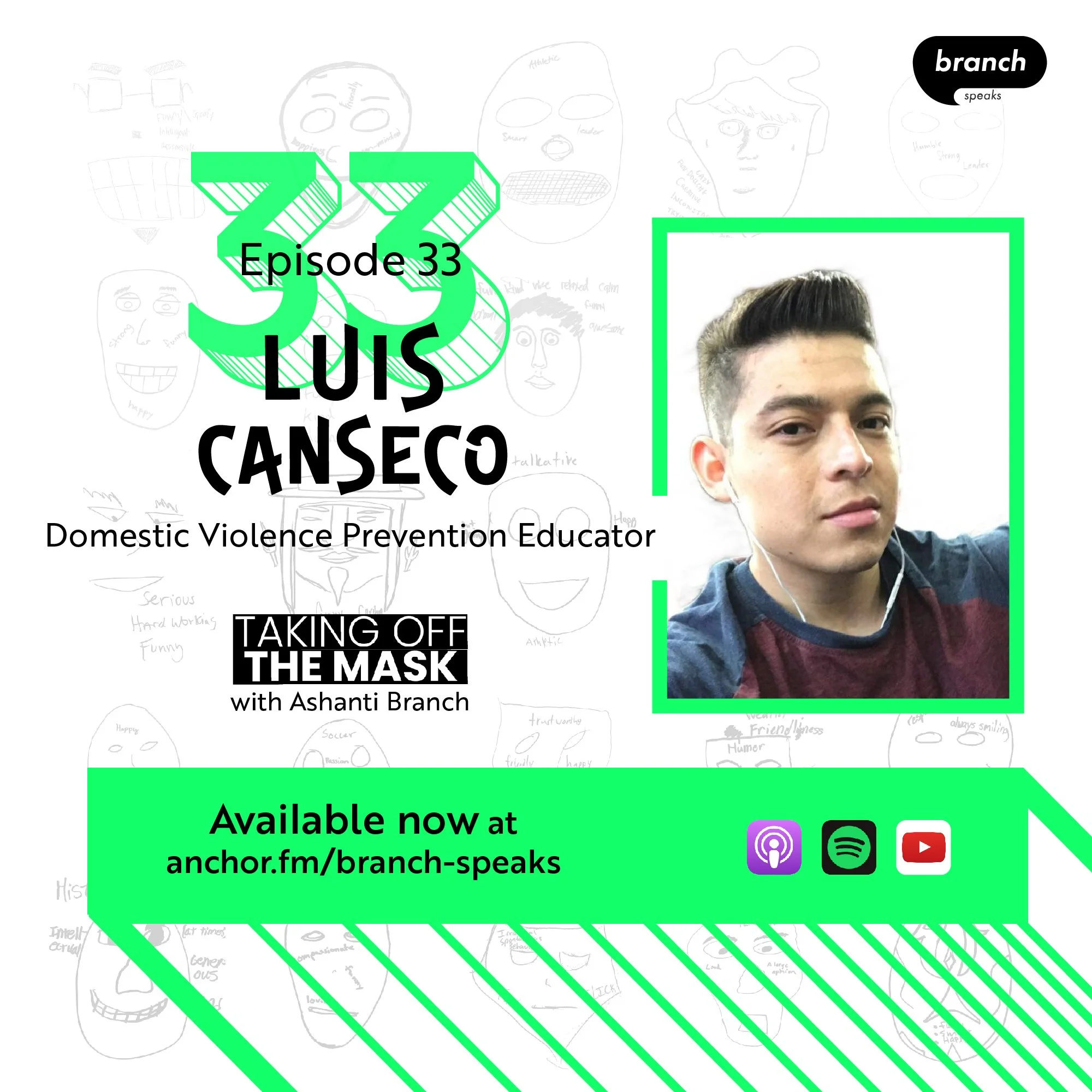 E33. Speaking Up for Yourself - with Luis Canseco, Domestic Violence Prevention Educator 