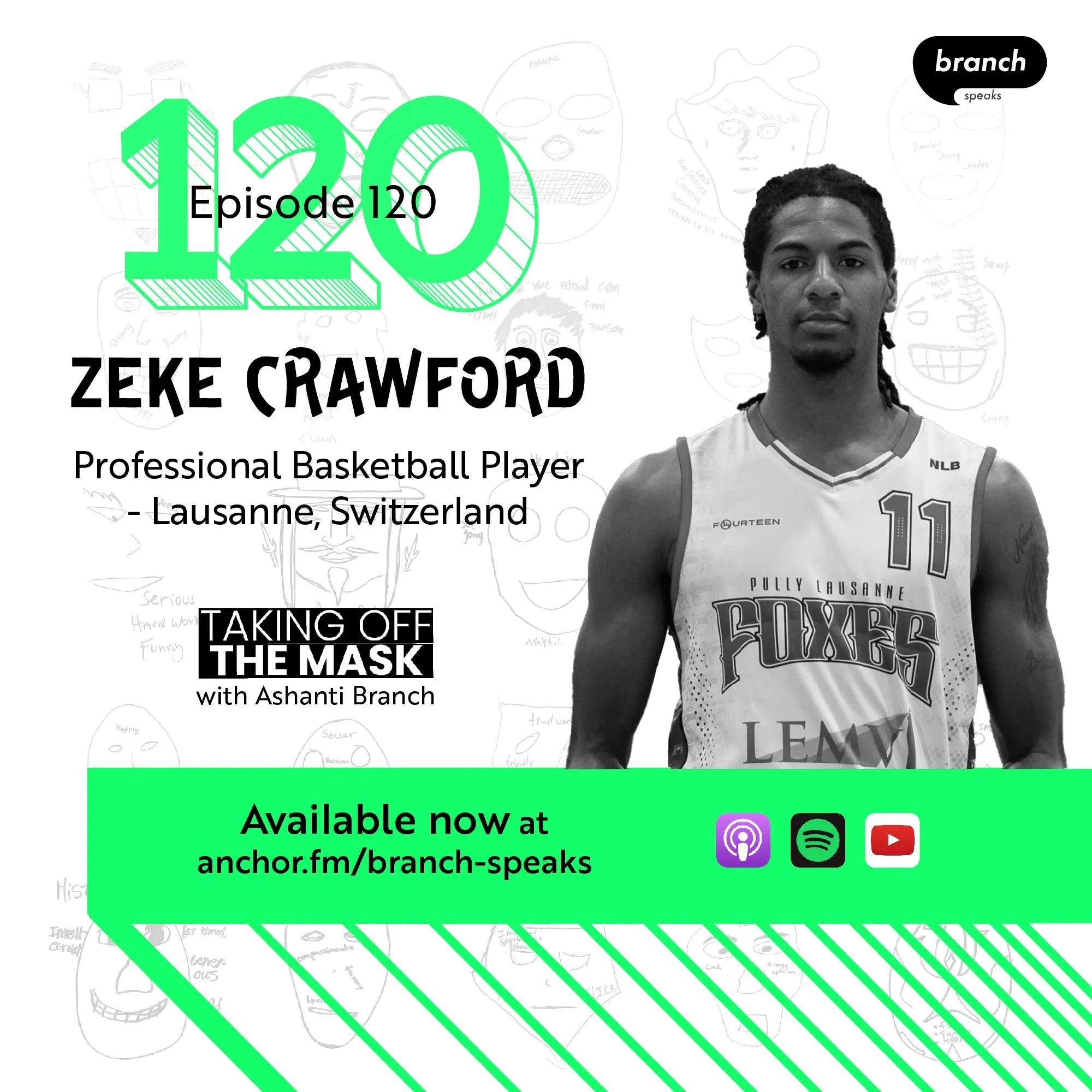 E120. If You Miss Somebody, Call ‘Em - with Zeke Crawford, Professional Basketball Player based in Lausanne, Switzerland 