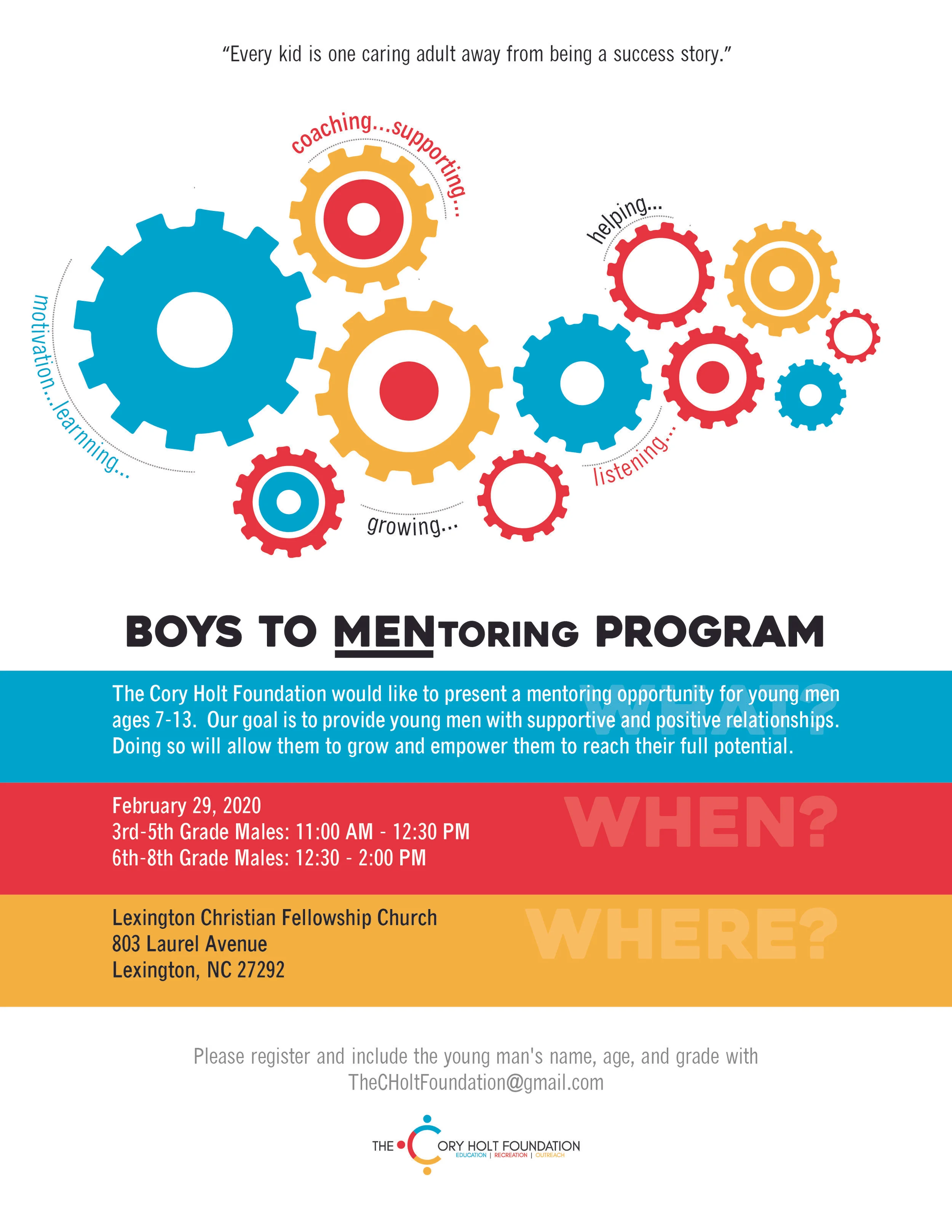 Boys TO MENtoring  Program 