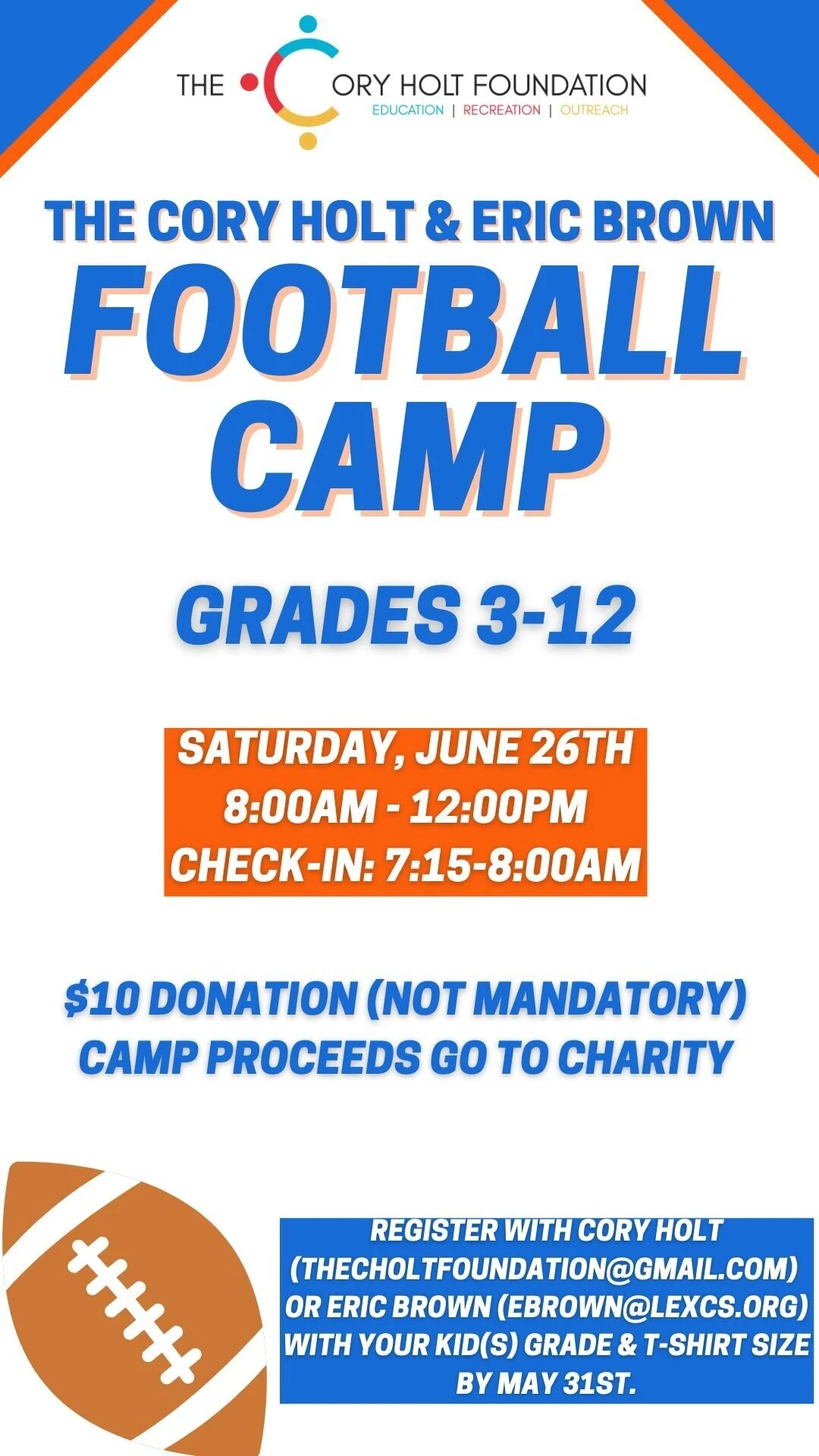 3rd Annual Youth Football Camp 