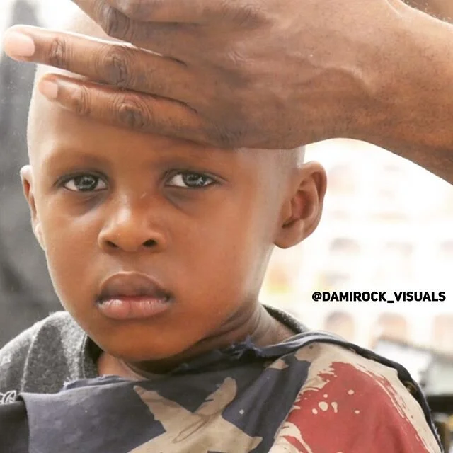 Eye if the beholder. Beauty  #blackboymagic #barbers #blackhistorymonth 💫
&bull;
&bull;
📸 @damirock_visuals 💋
#toddlermodel @jajahandtomi ⭐️
&bull;
&bull;
#documentaryphotographer #portraitphotographer #brooklynphotographer #nycphotographer