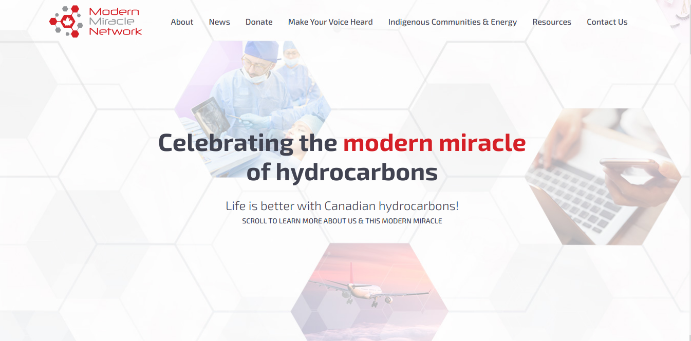 Figure 1: Modern Miracle Network homepage