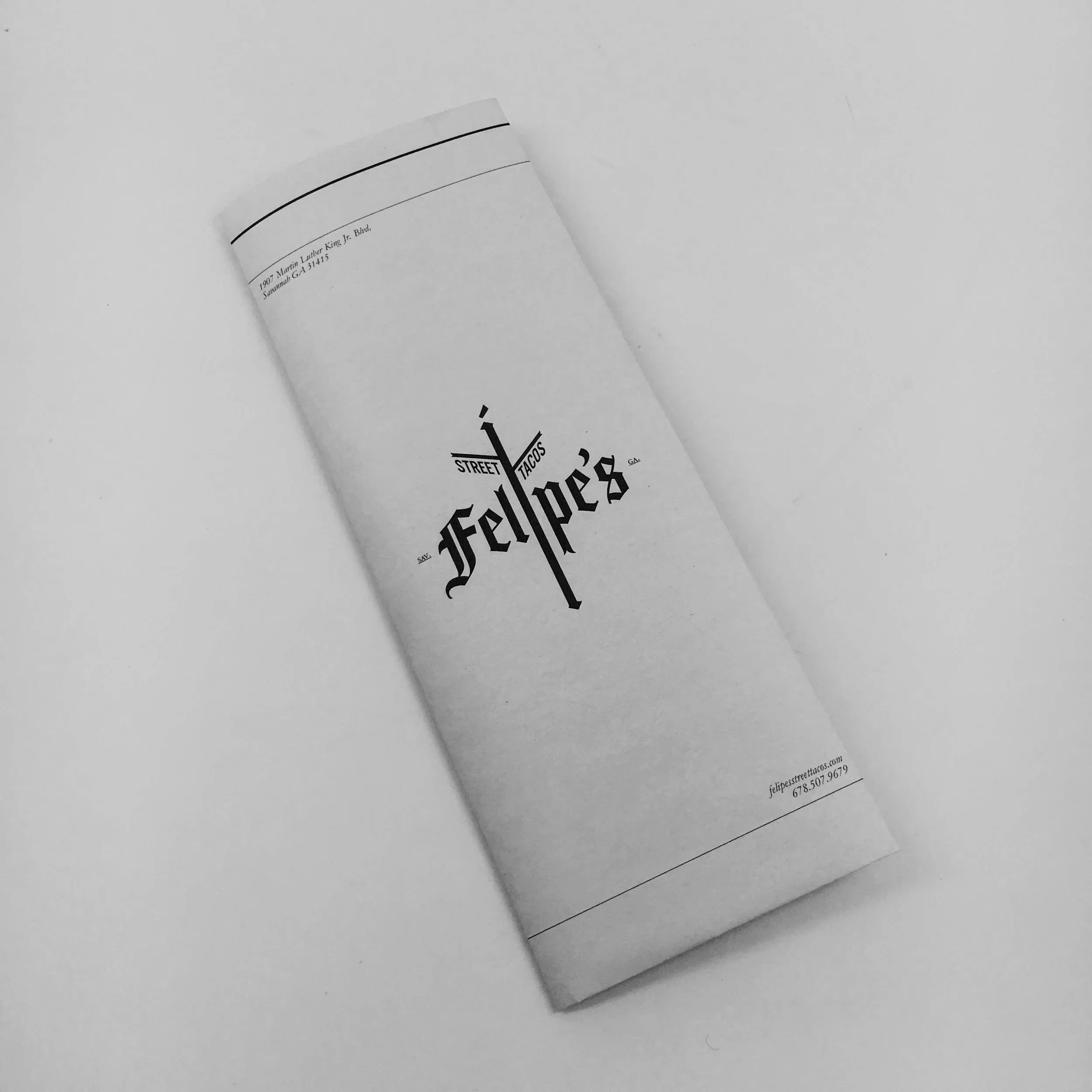 Felipe’s // menu design