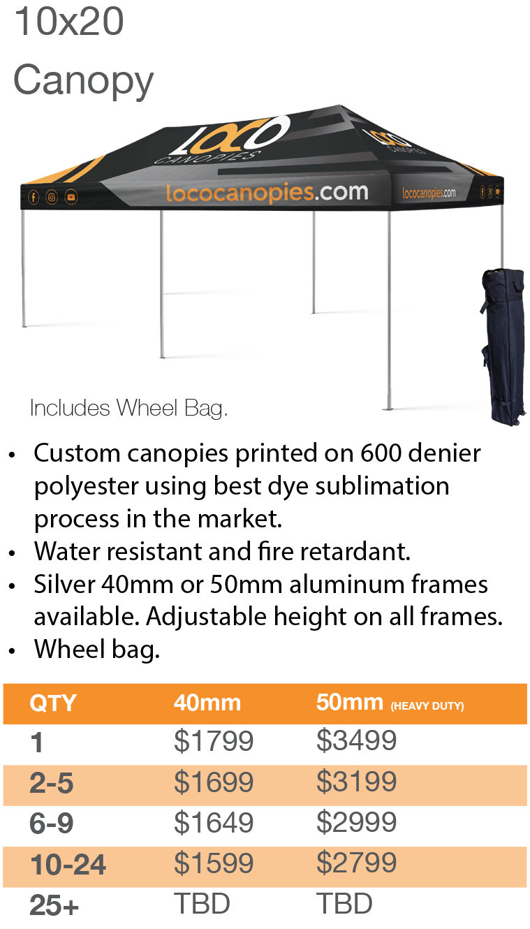 Custom Canopies — Loco Canopies