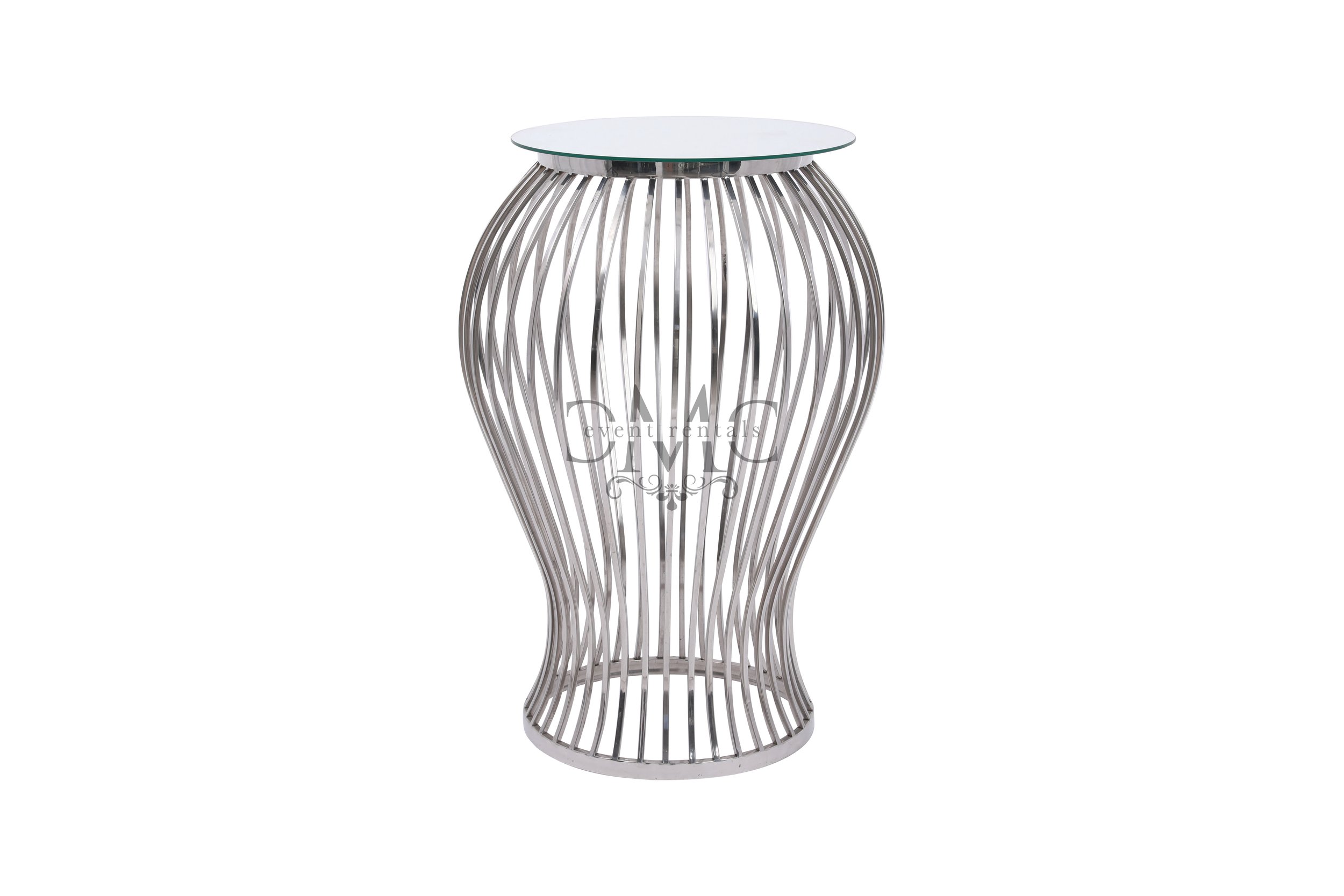 Silver Bird Cage Cocktail Table