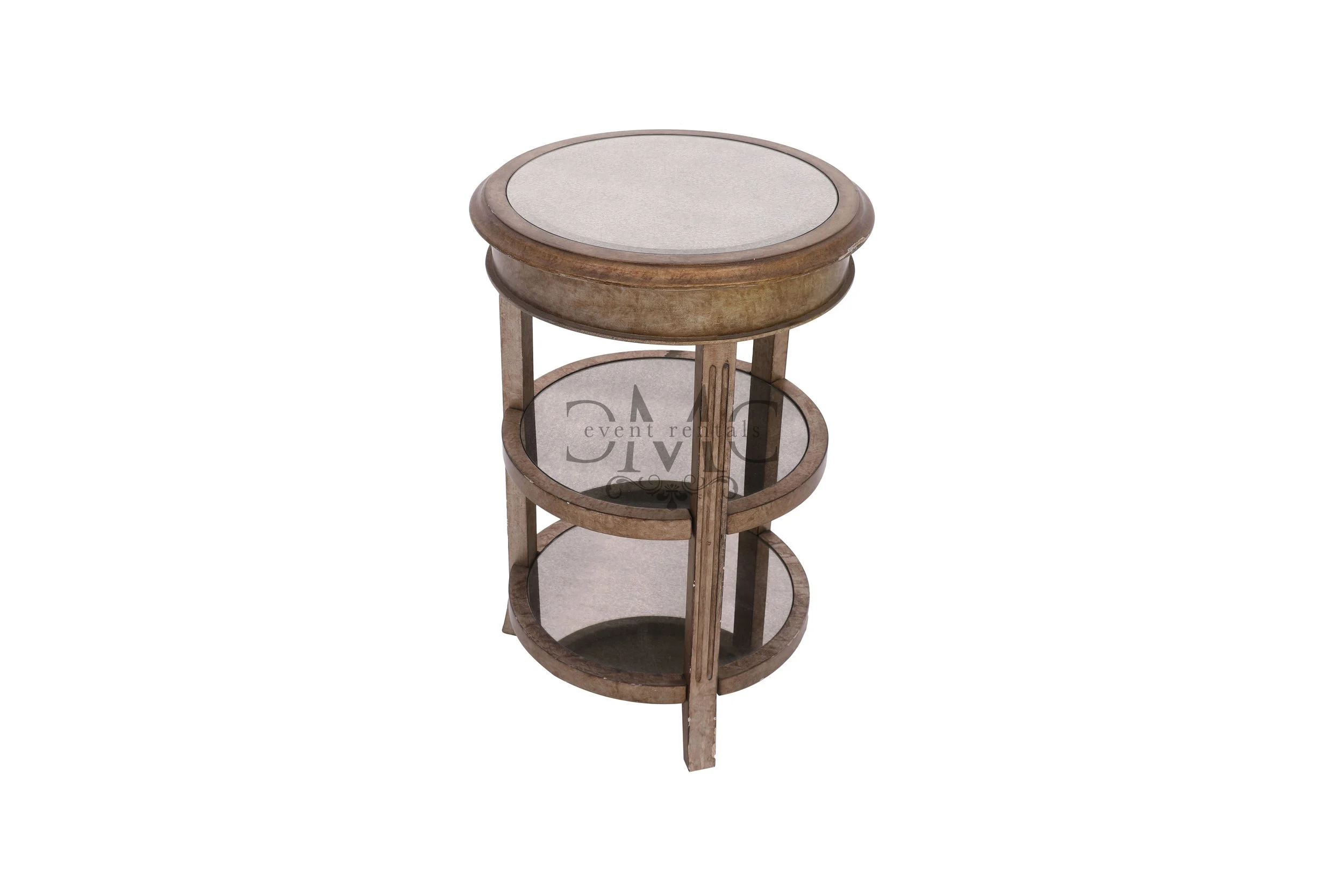 Rustic Three Tier Side Table
