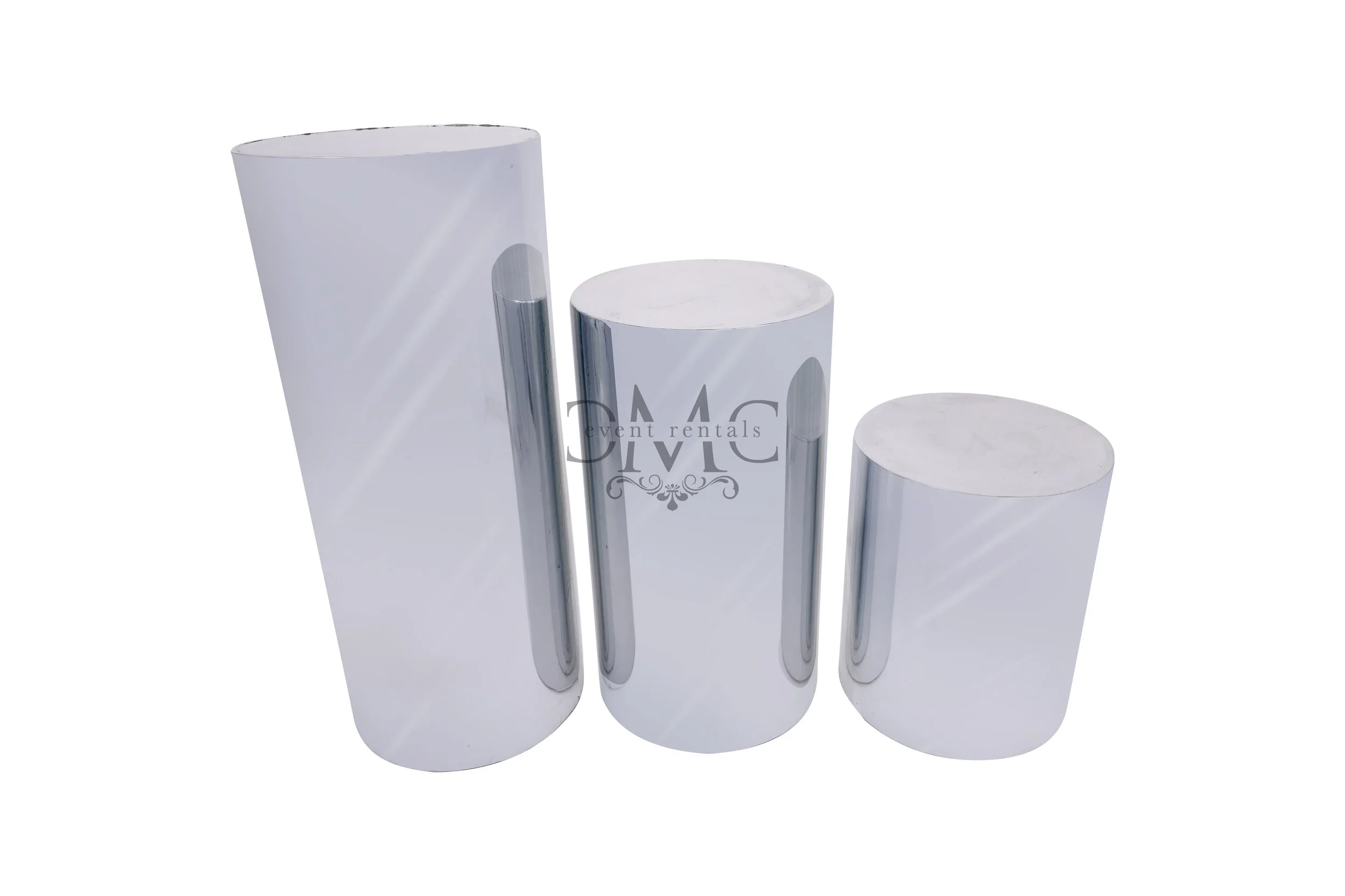 Silver Round Columns