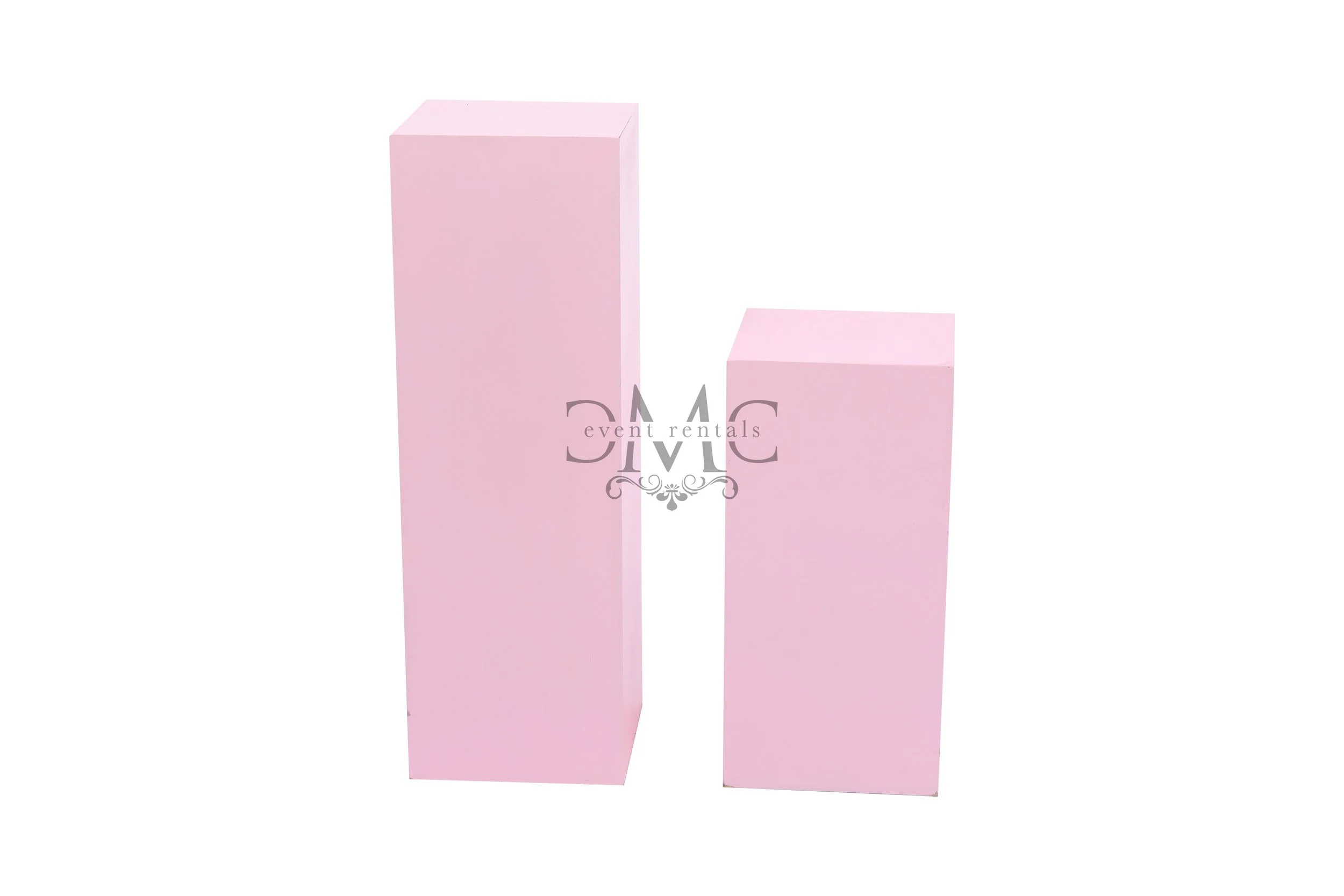 Pink Square Columns
