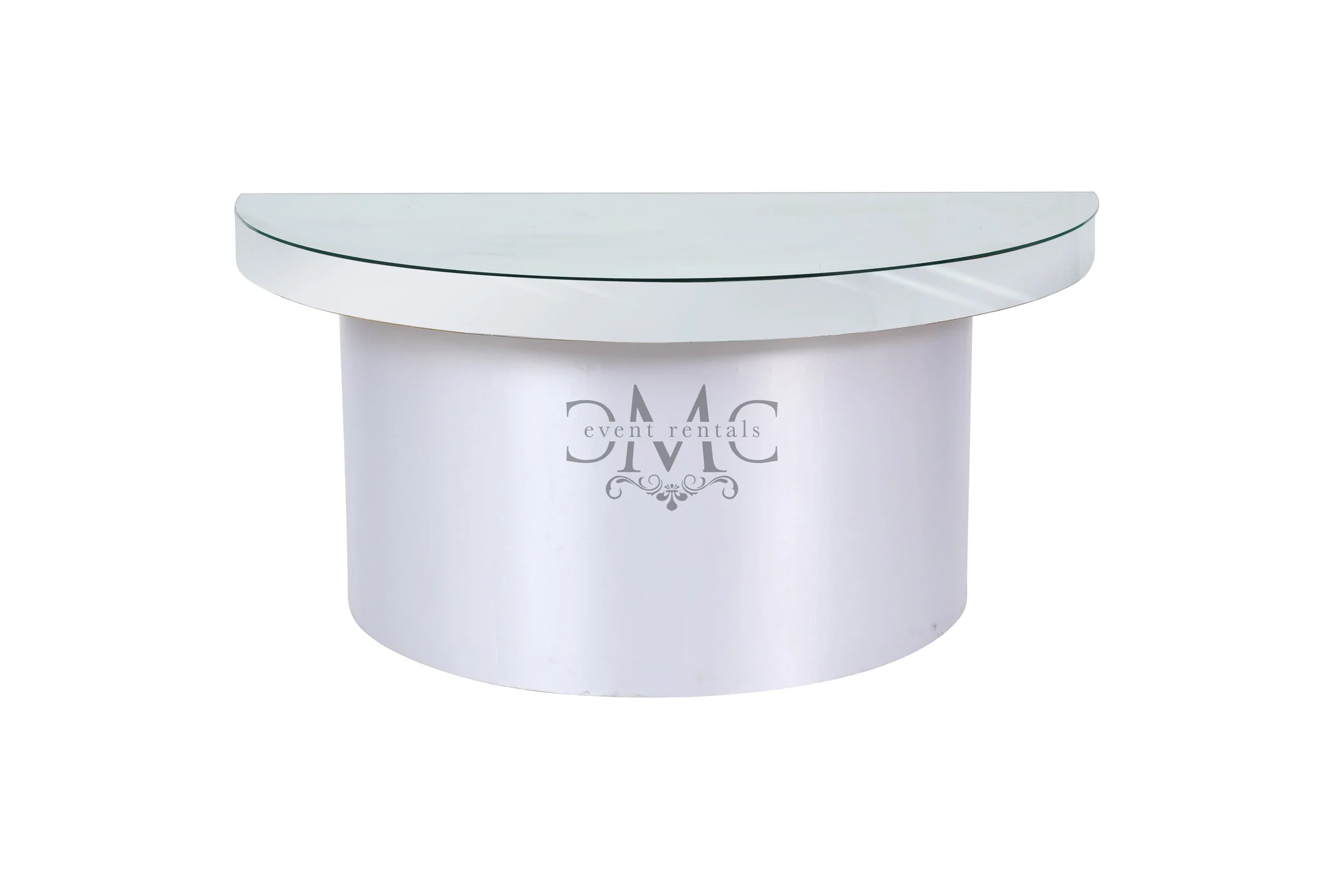 Half Moon Mirror Table