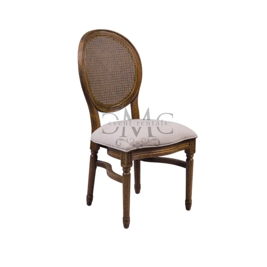 Rattan Back Louie Chair
