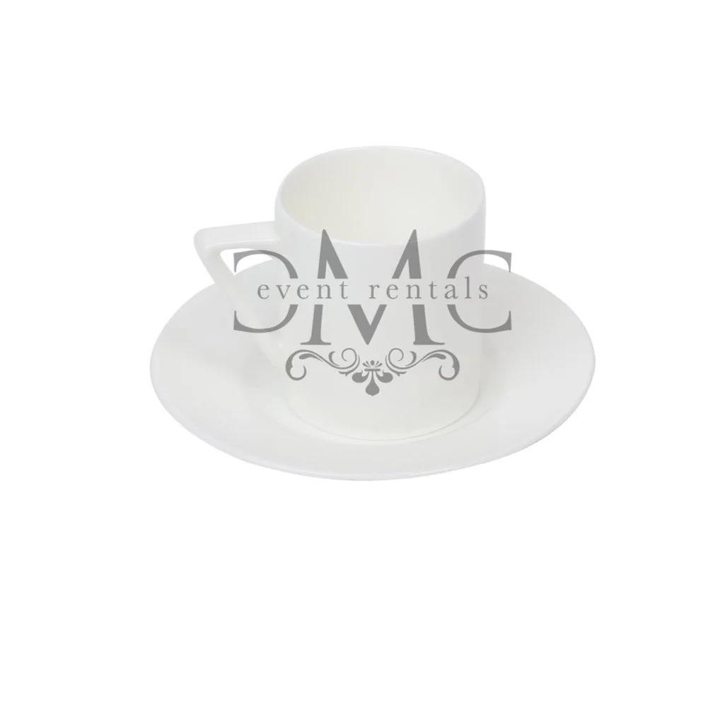White Espresso Cup & Saucer