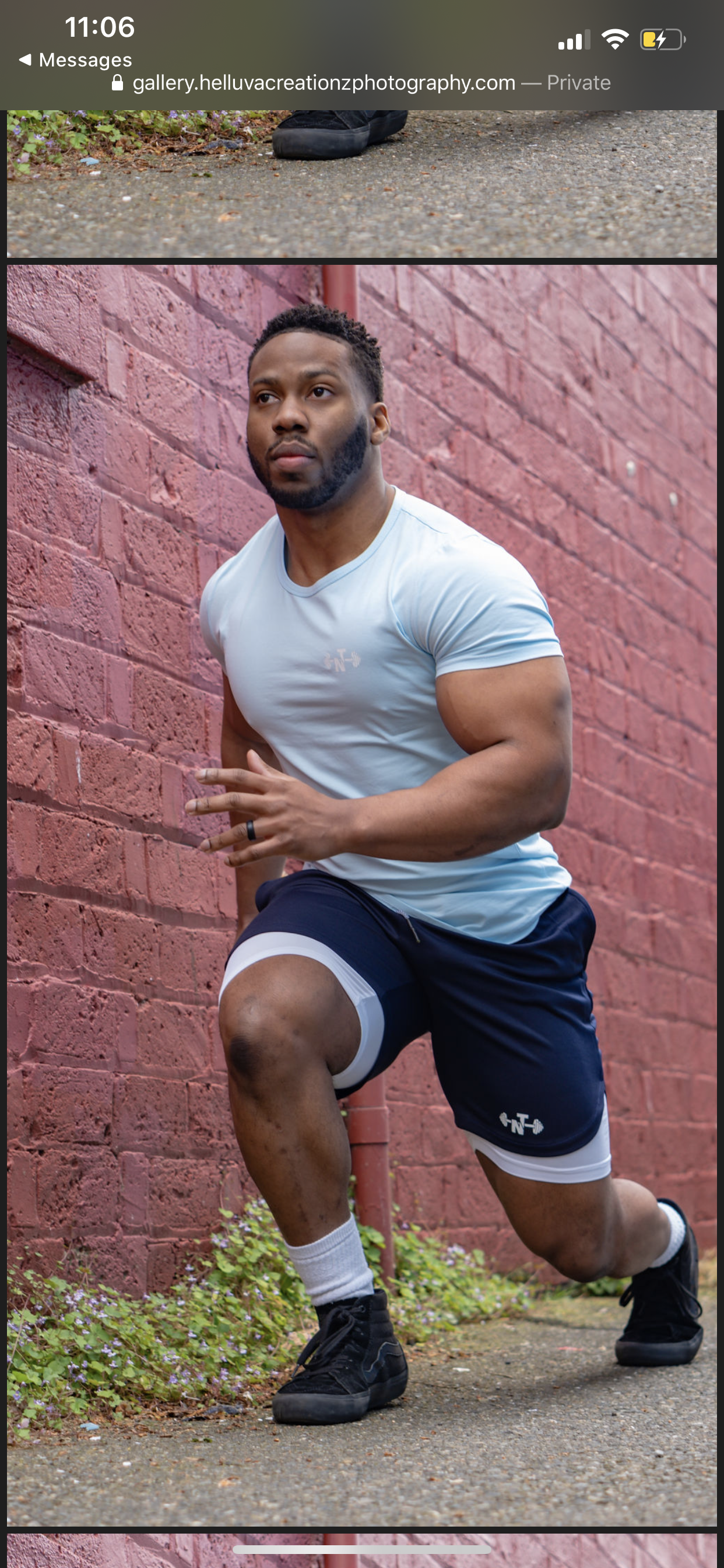 Certified Fitted Tee: Blue 