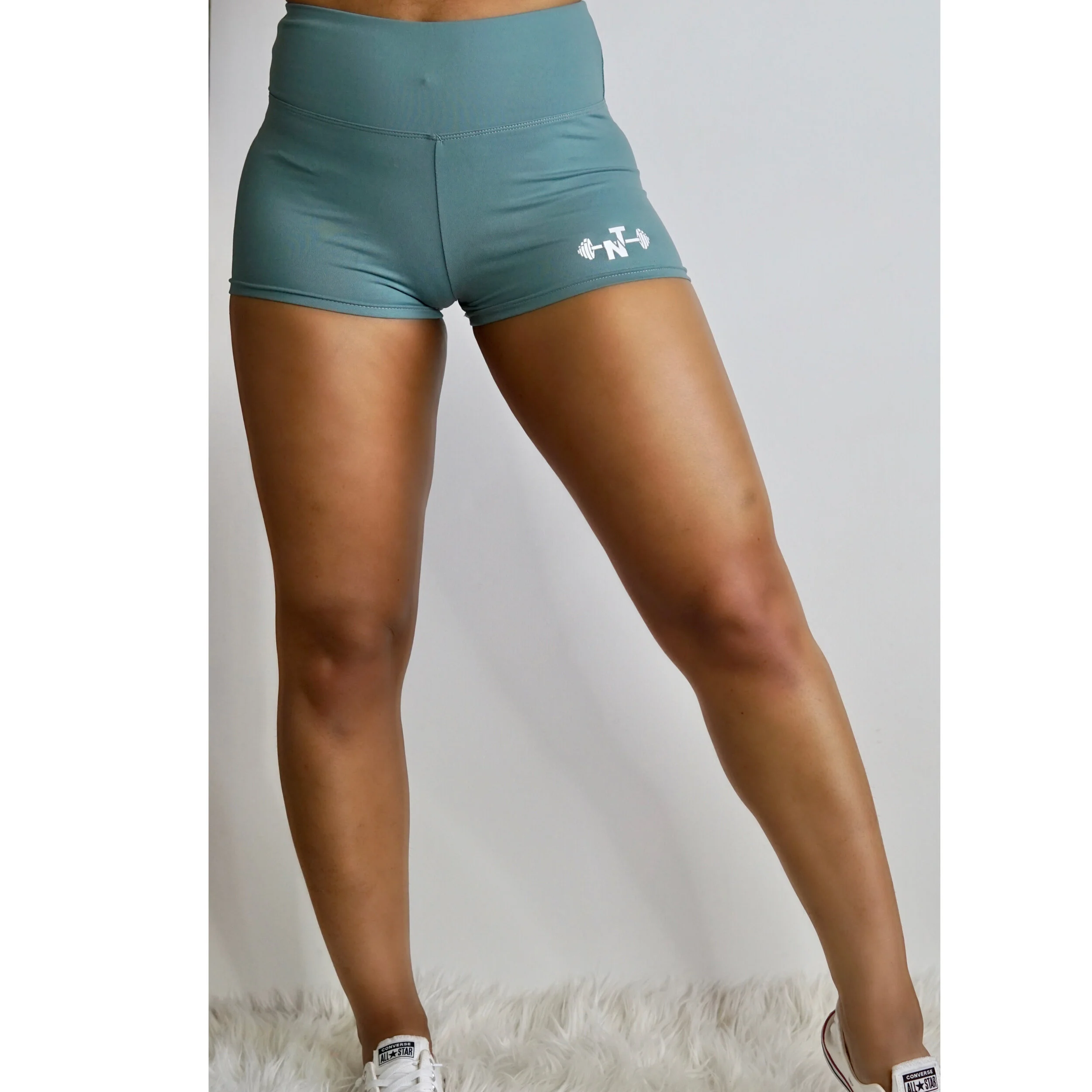 Toned Yoga Shorts: Cobalt