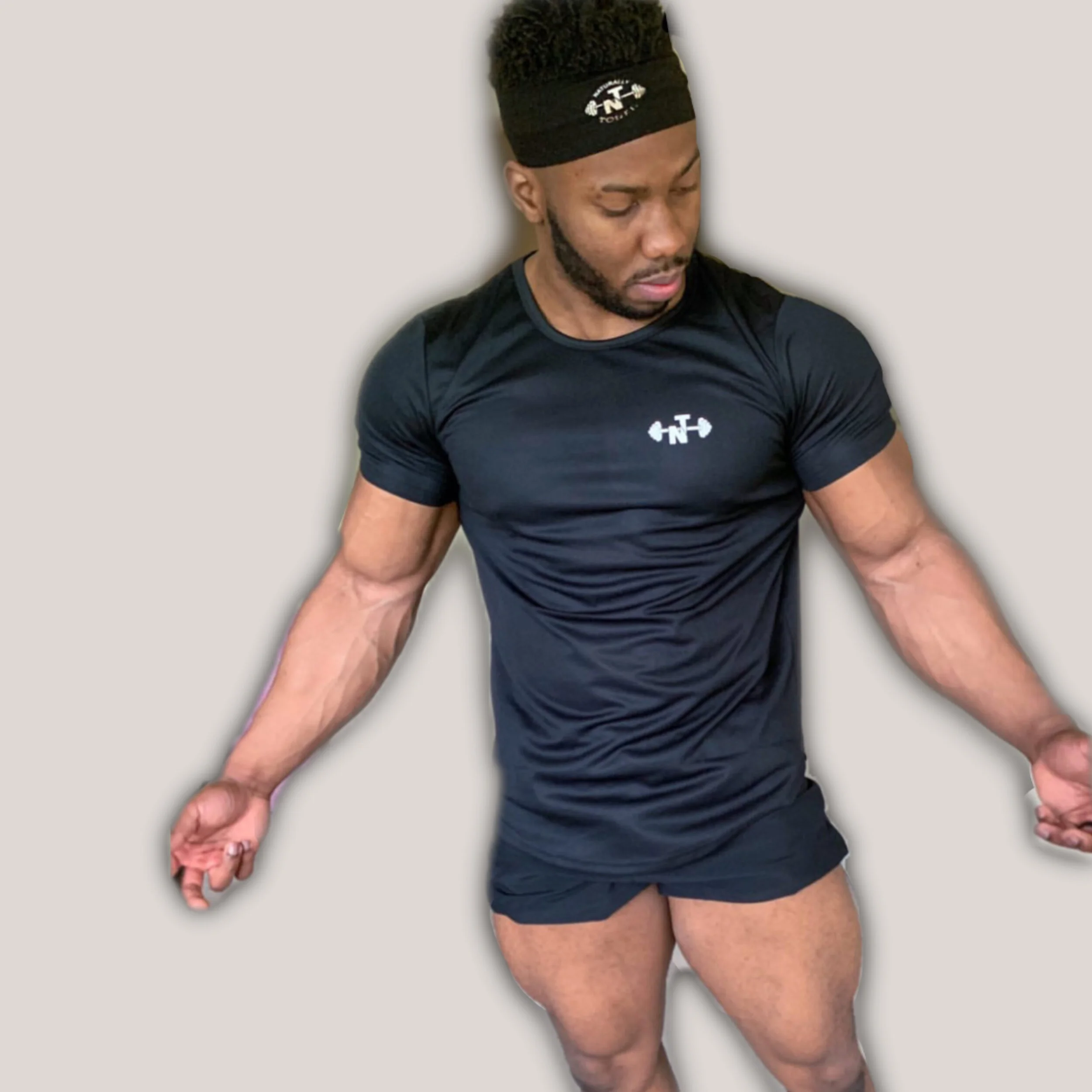 Assured Fitted Tee: Black