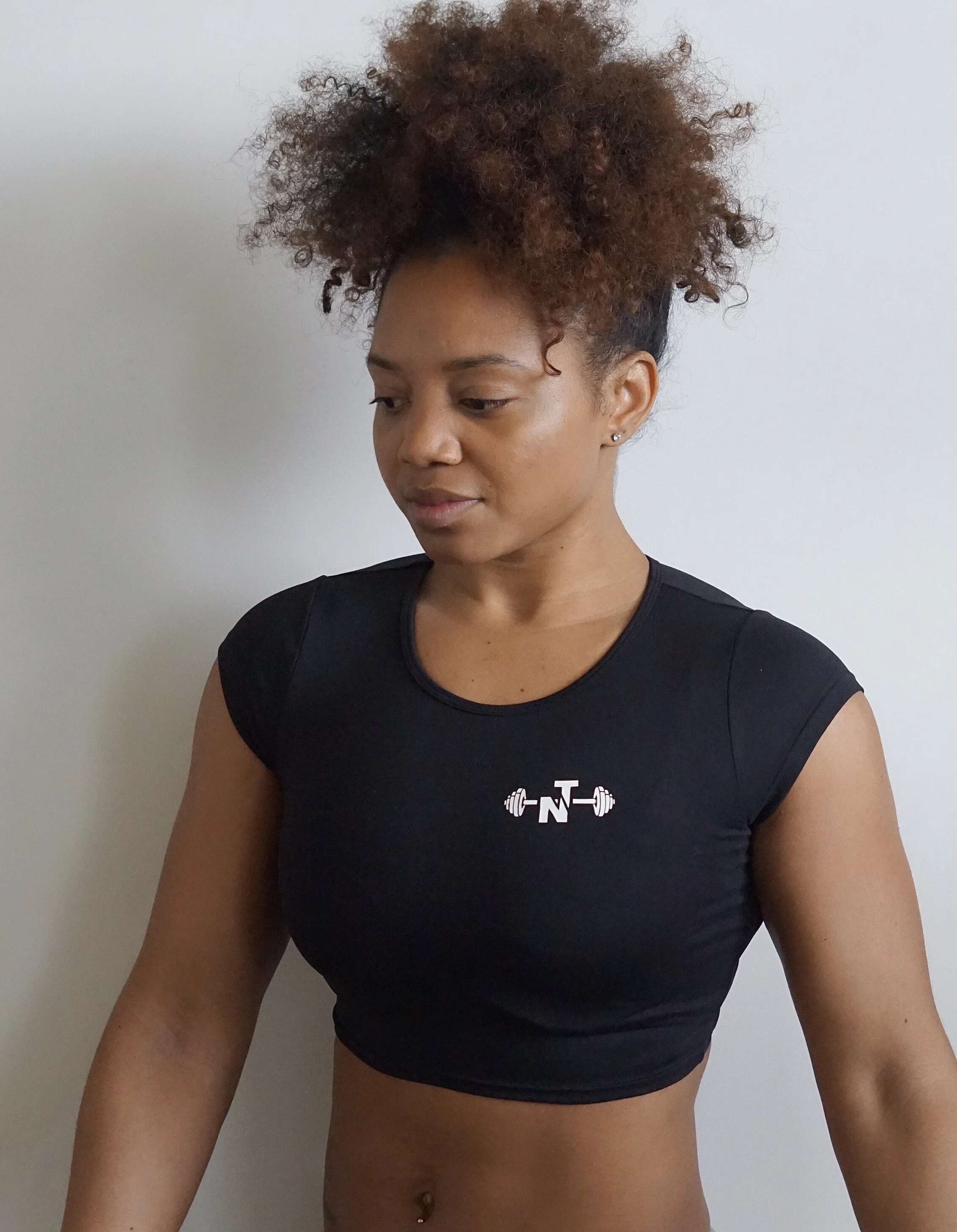 Toned Yoga Crop: Jade