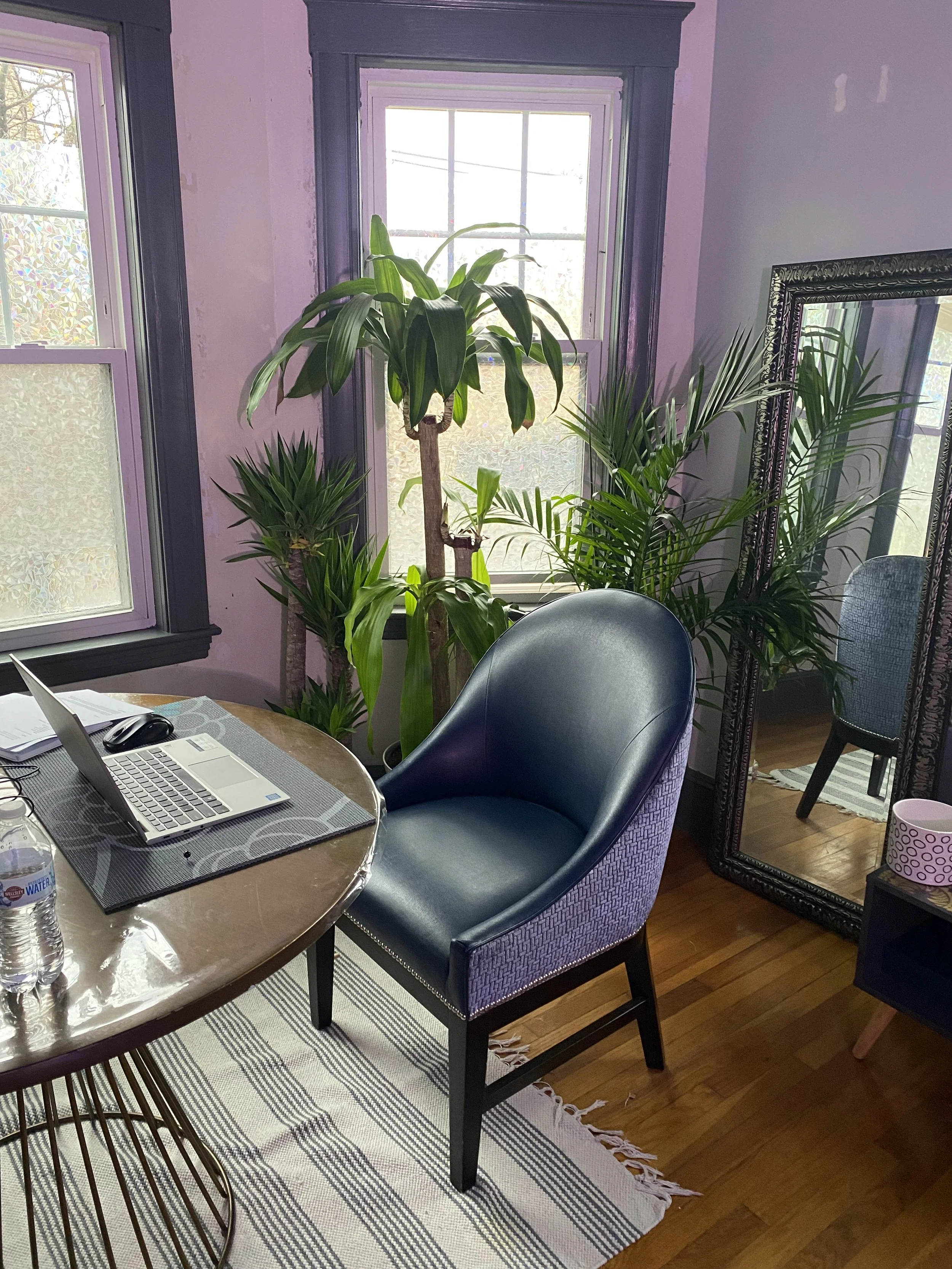 Maria's home and workspace