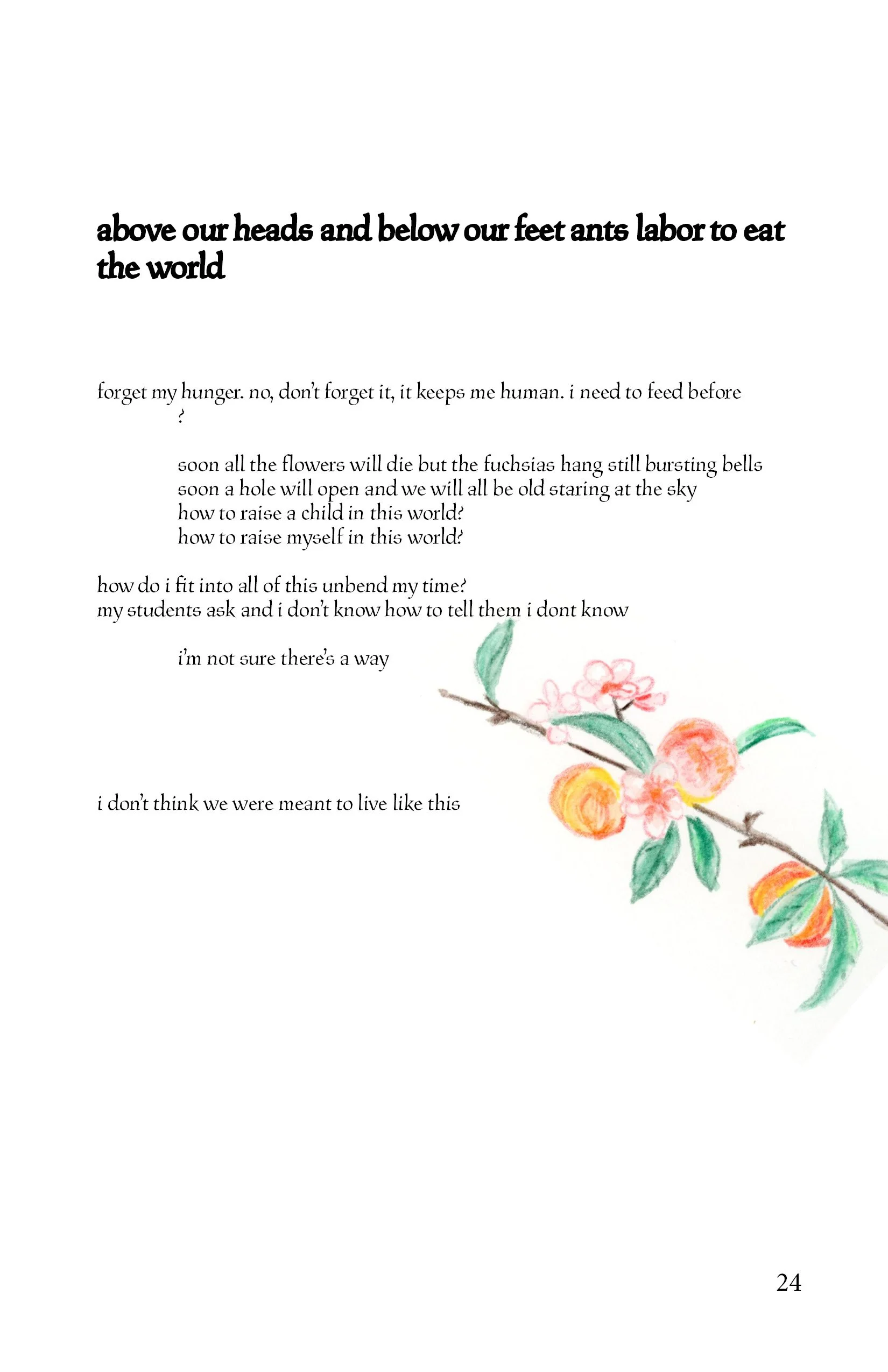 Print: "above our heads..."