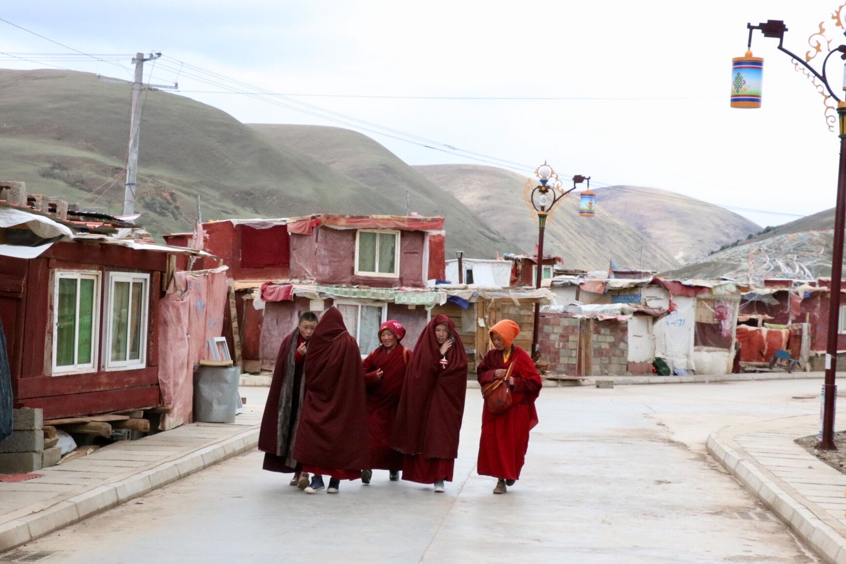 The one paved street