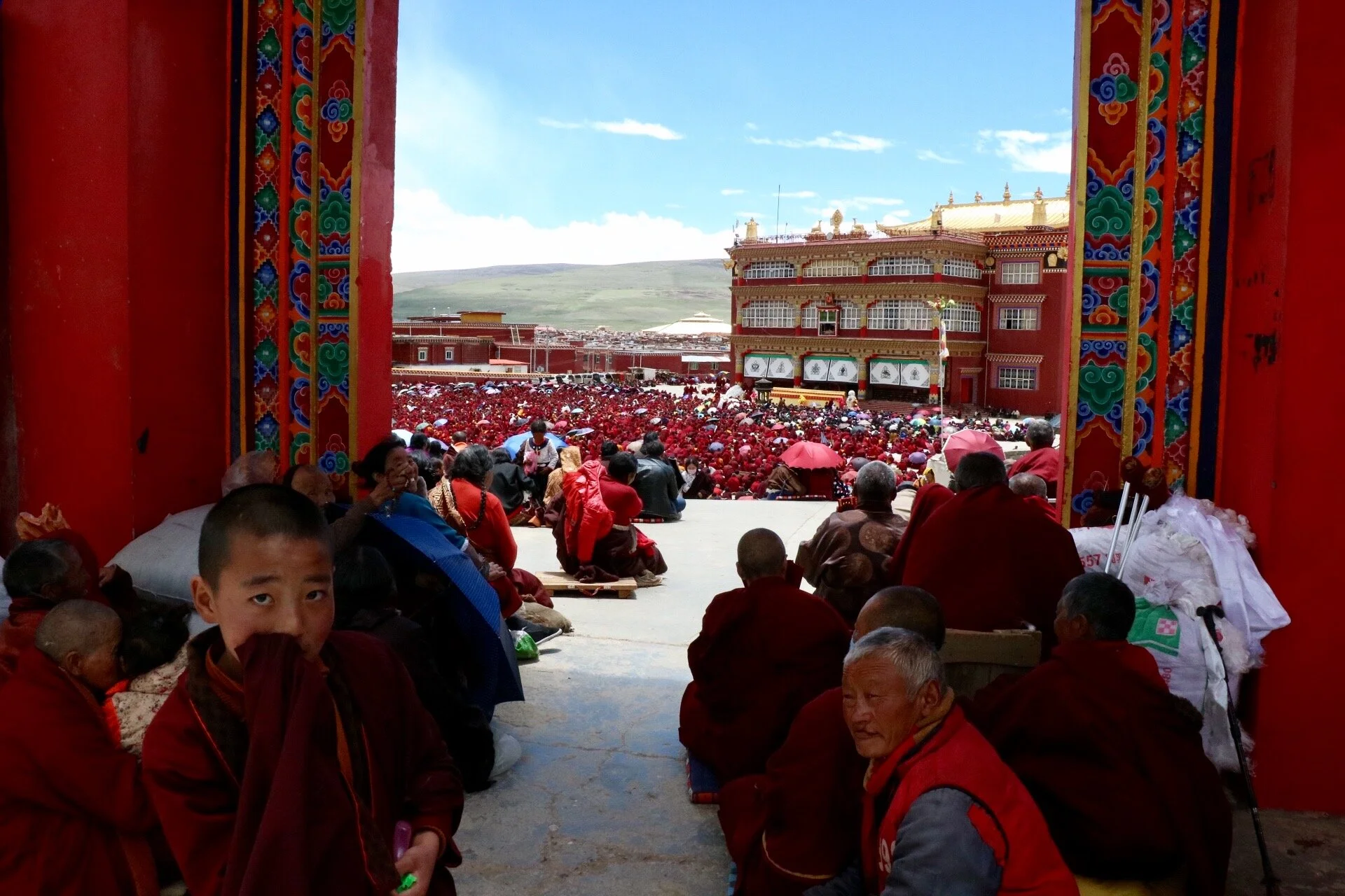 Entering the assembly area