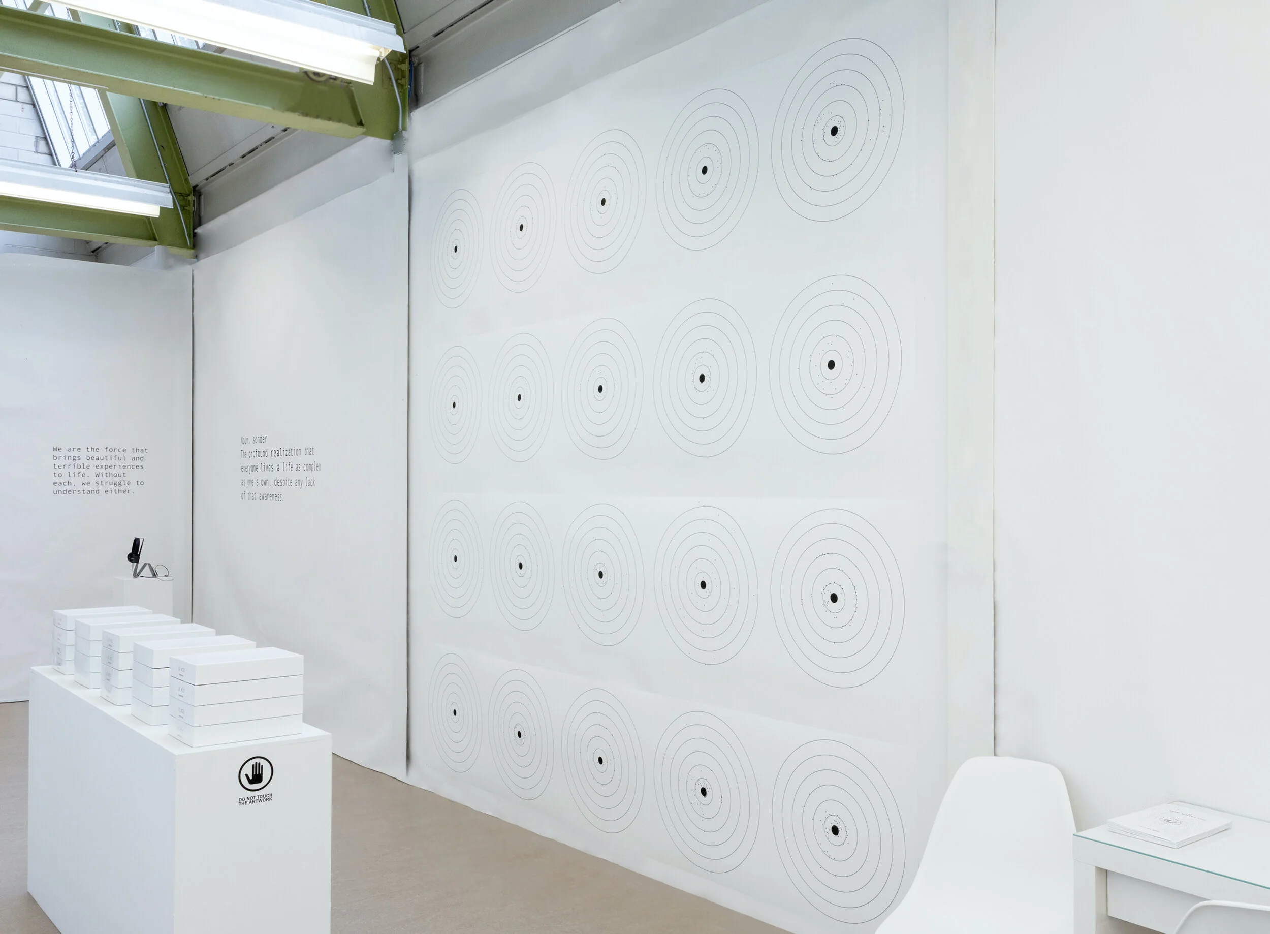  Subject of Discussion Scales from The Us Project   Installation view from Portfolio Day 10 