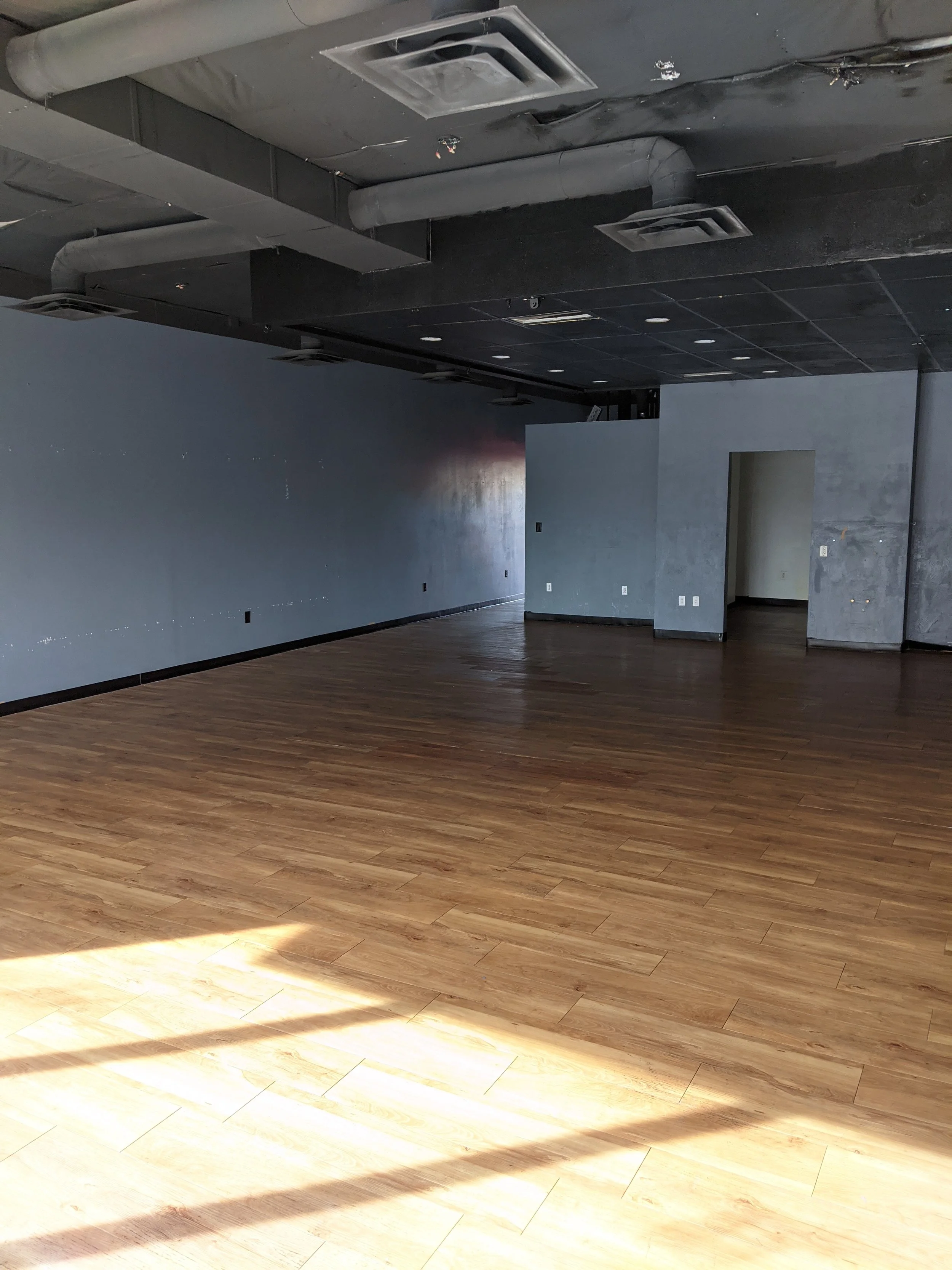 Interior of 4615-A showing large, open floorplan