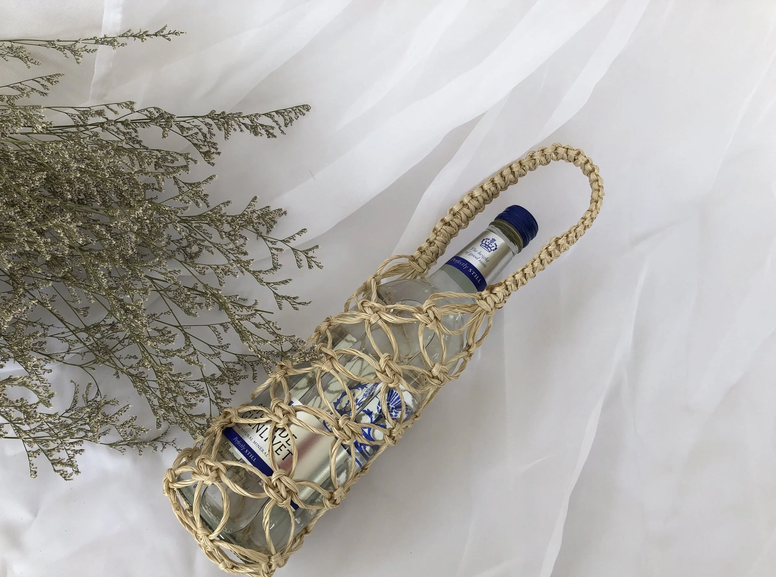 Rattan Bottle Totes (10 pcs)