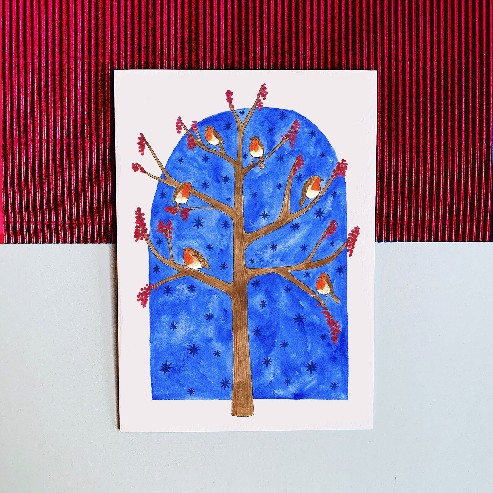Robins in a tree web.jpg