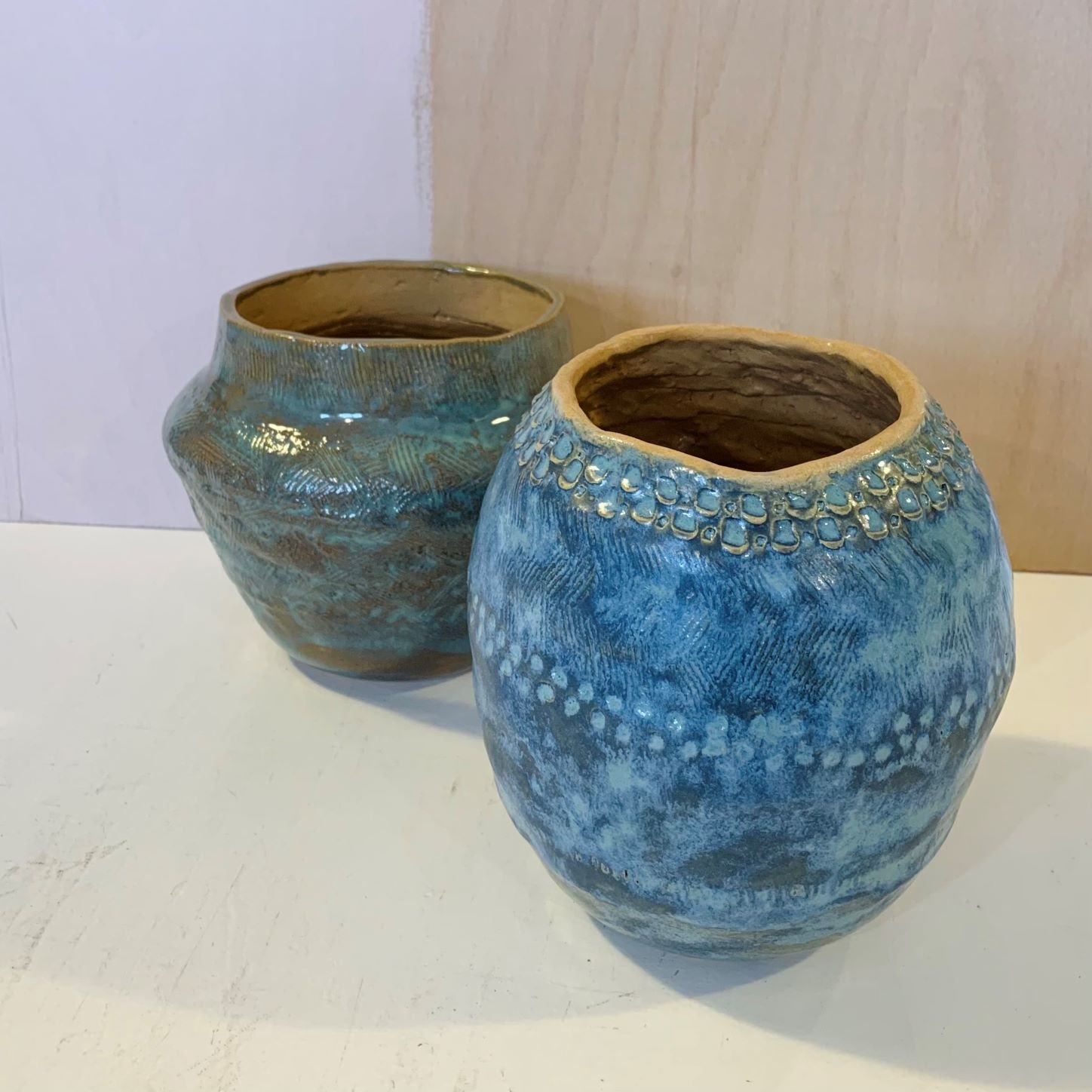 Andrew walker ceramics pottery class coil vases.jpg