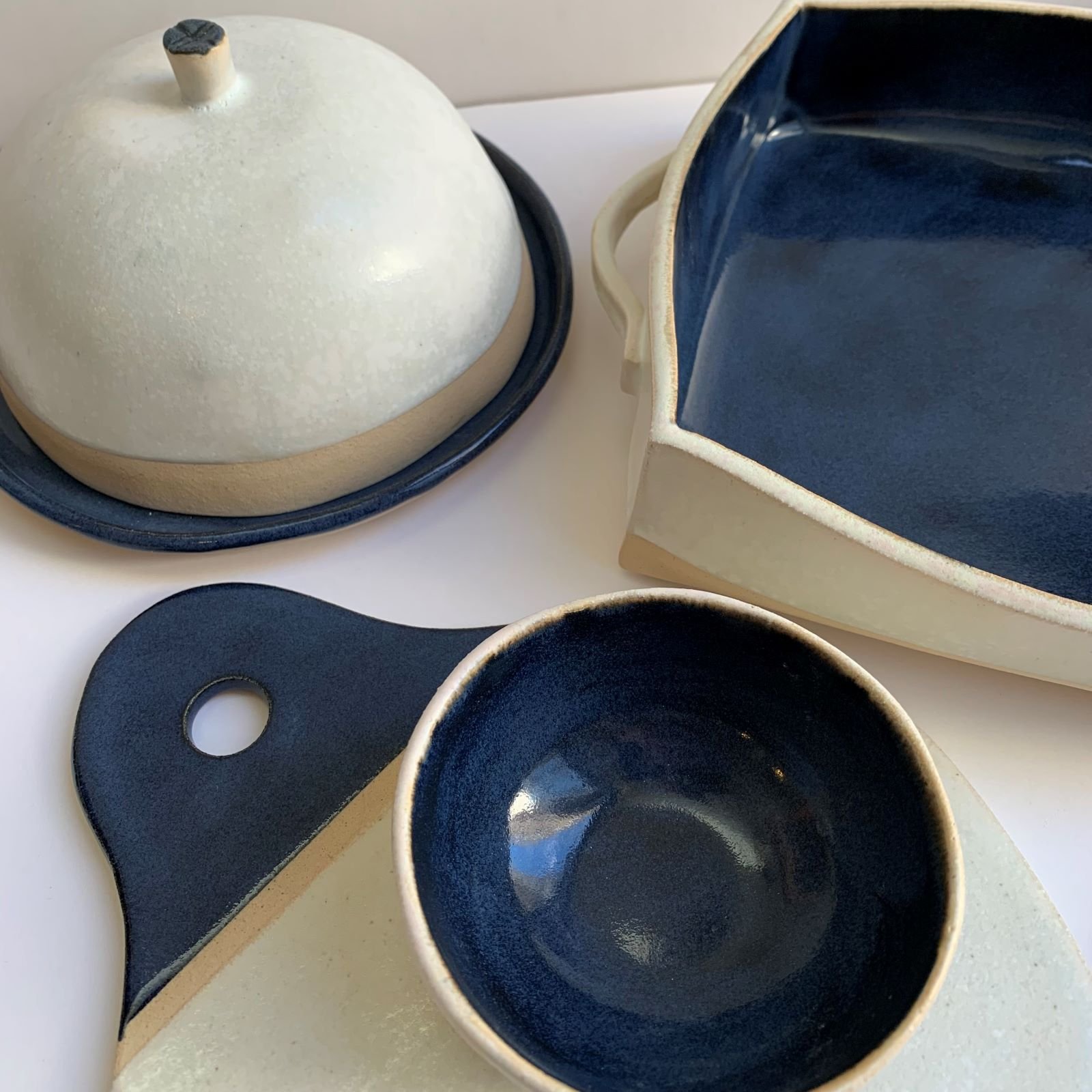 Andrew Walker Ceramics Serveware set class blue.jpg