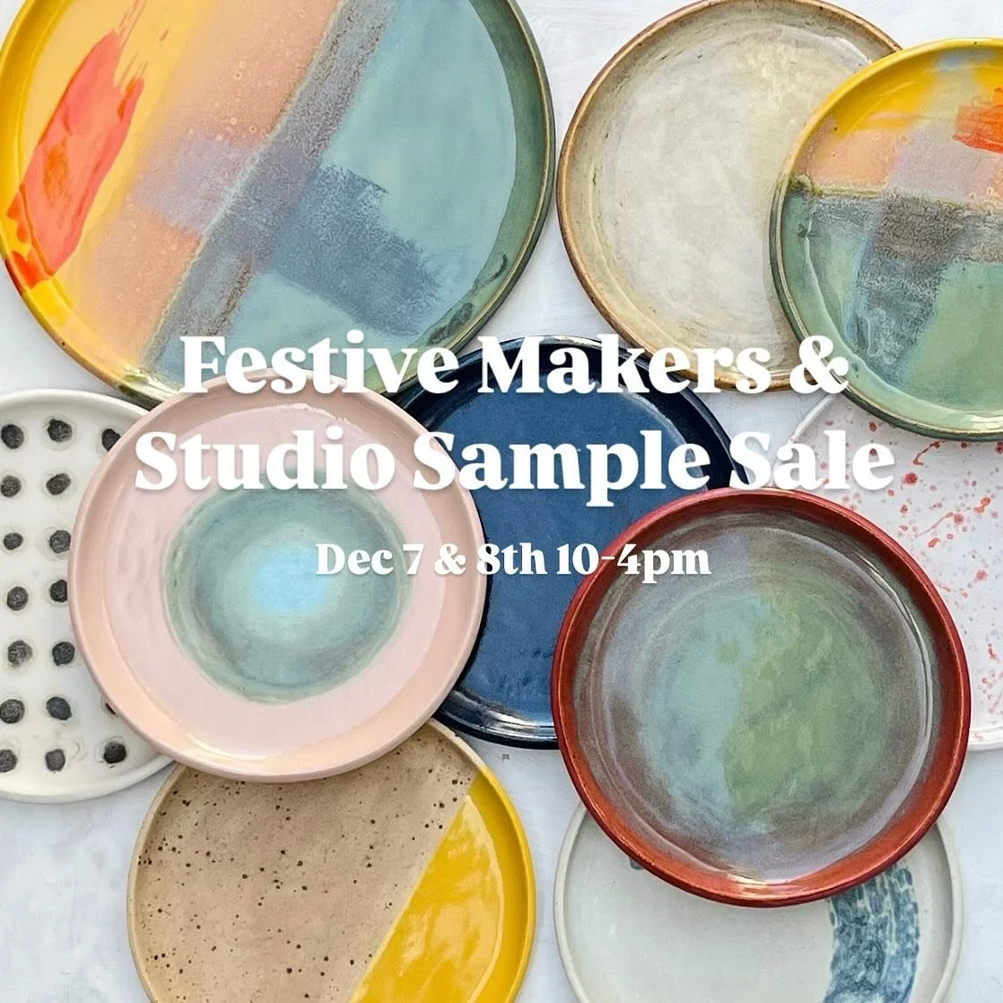 Upcoming Festive Makers &amp; Pottery Sample Sale. 

If you&rsquo;re looking for a unique gift from a selection of local potters and makers then visit the studio. 🎁
Dec 7th &amp; 8th 10-4pm.

Put it in your diary! 
Works 57, Unit G5, 57 Chippinghous