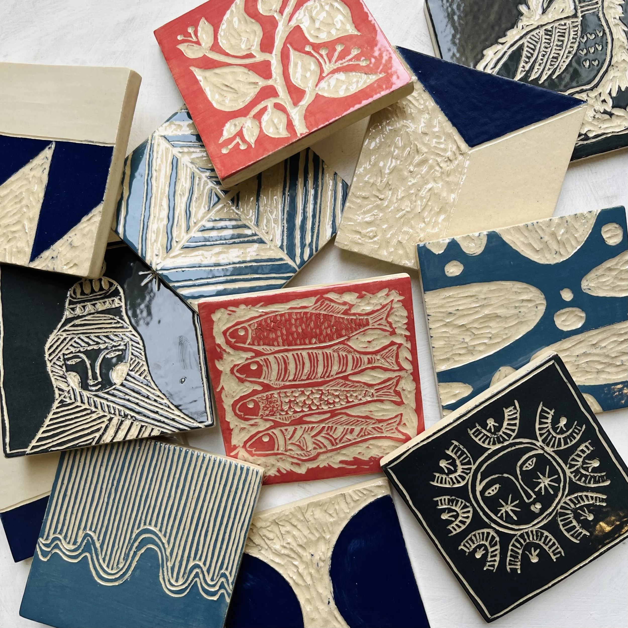 Sheffield-pottery-class-sgraffito-tiles