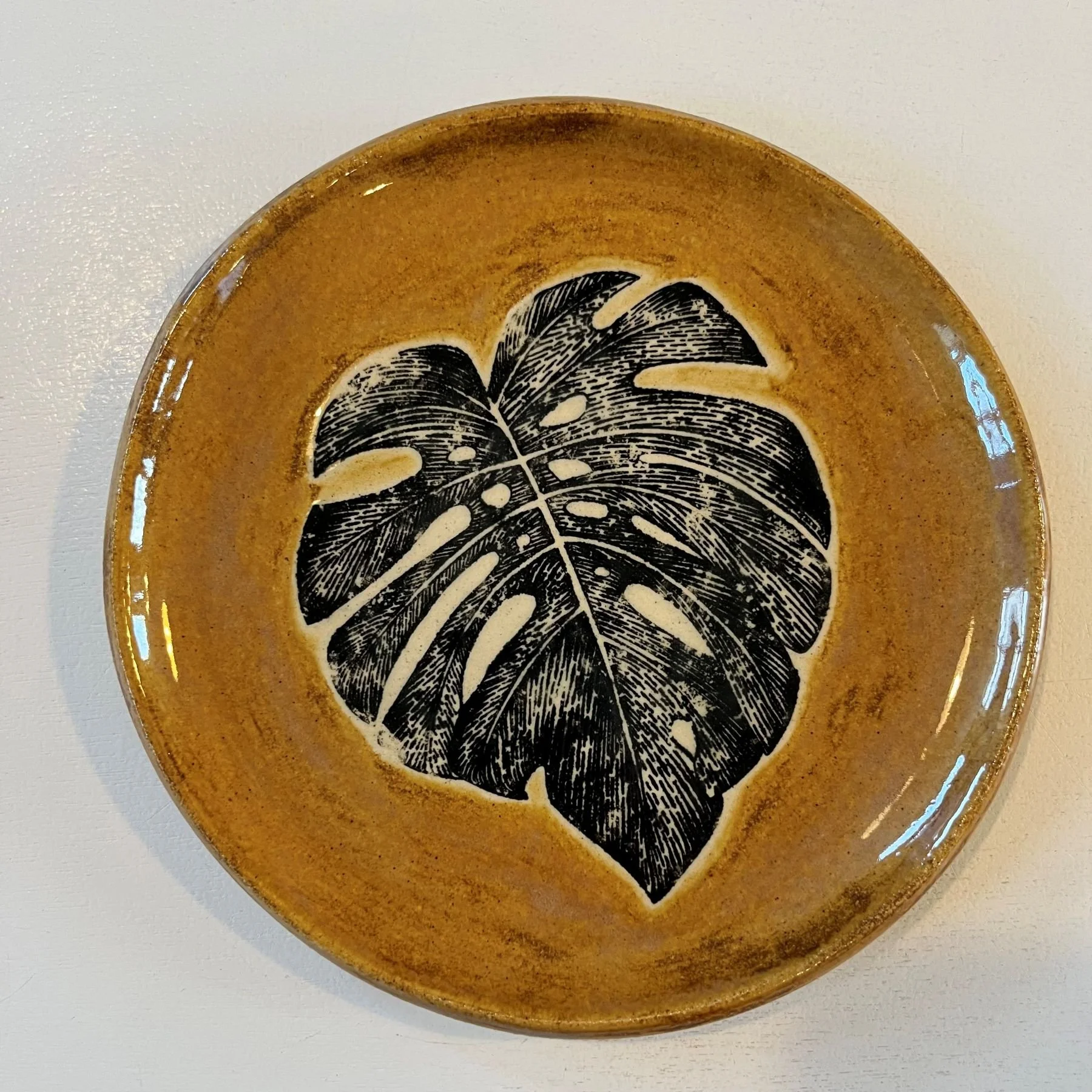 Printed plate amber monstera.jpg
