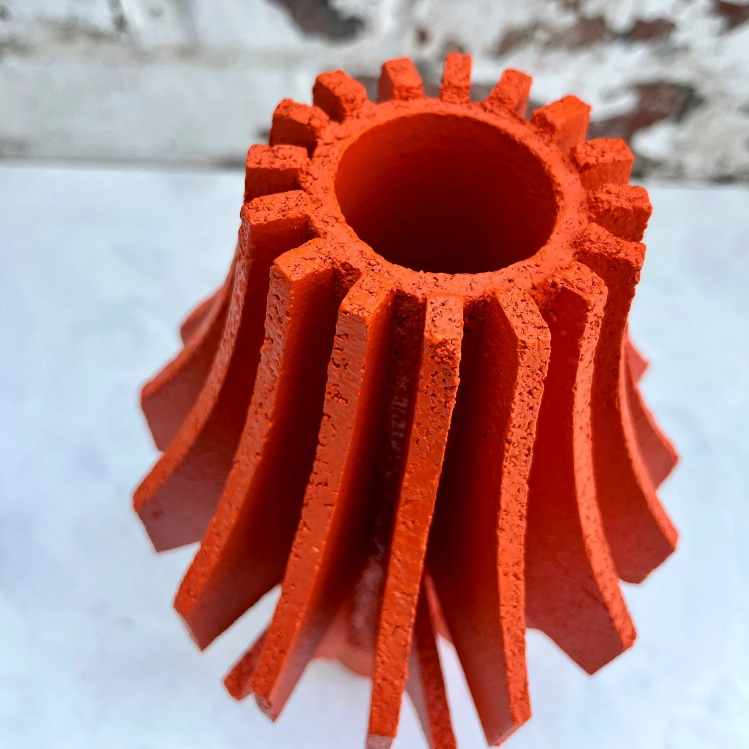 architectural ceramic sculpture vertical structure vessel