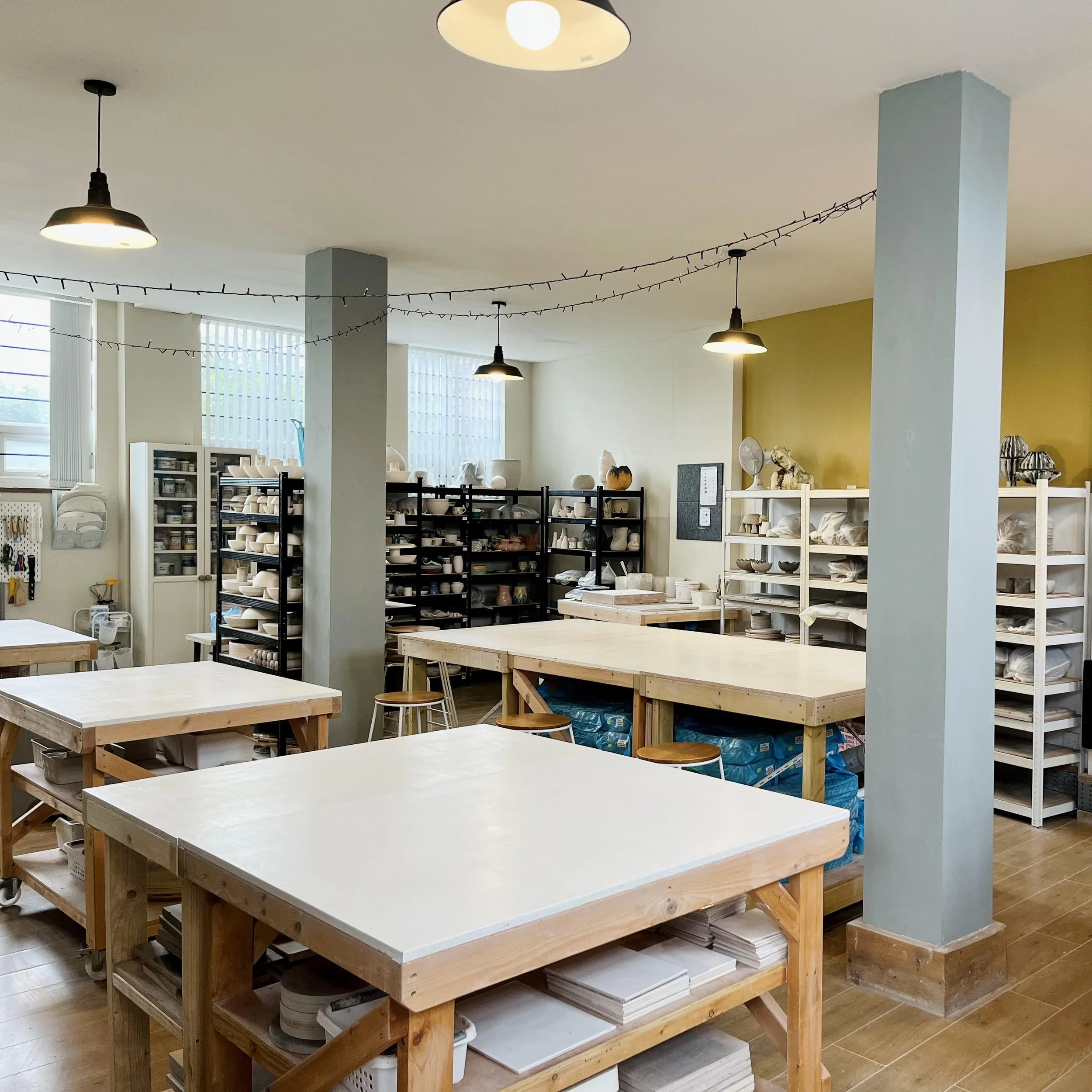 Pottery studio in Sheffield where classes are run from.