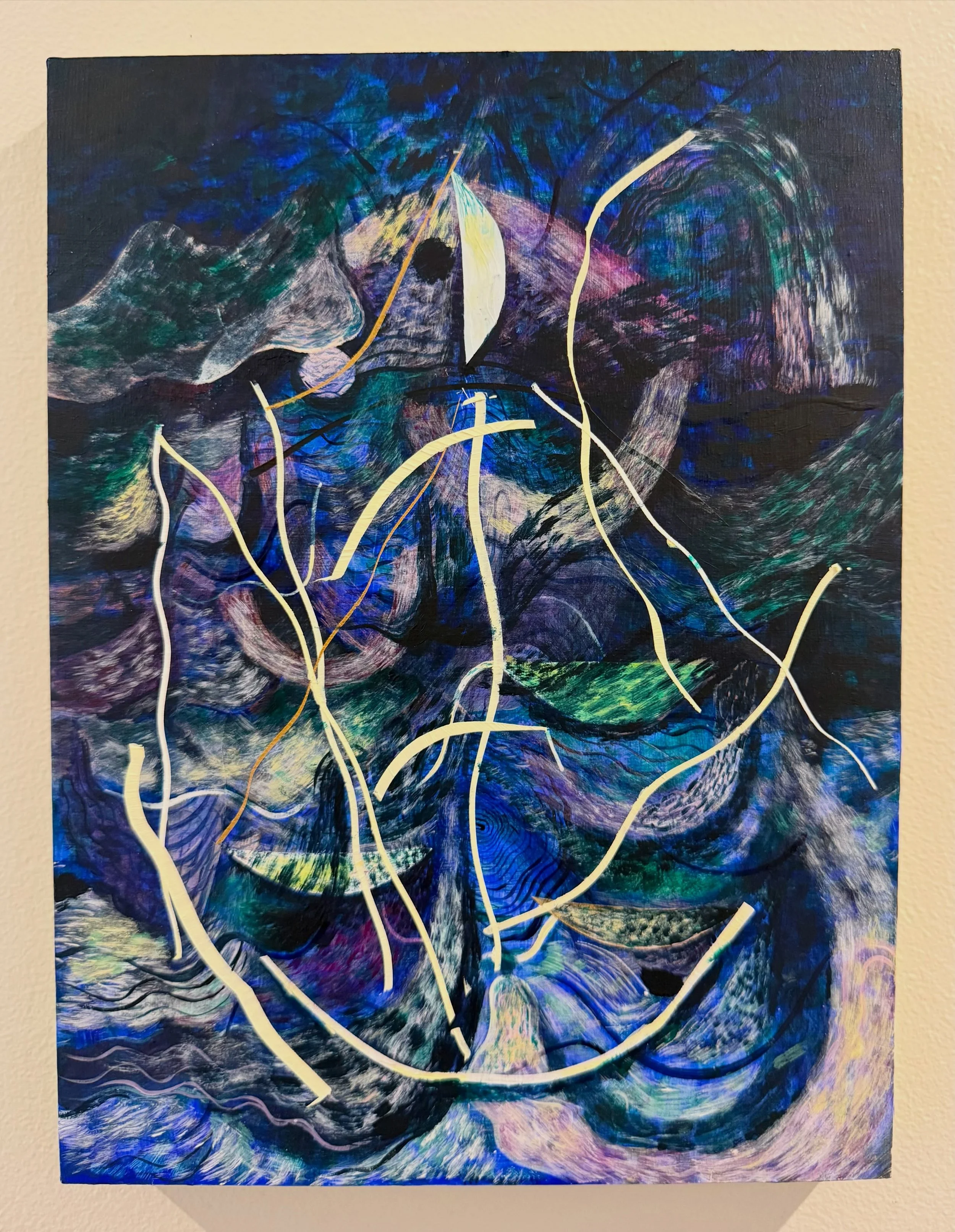 To Dance with Hopefulness, acrylic on birch board, 31 x 23cm, 2026.
#helenshelley #painting