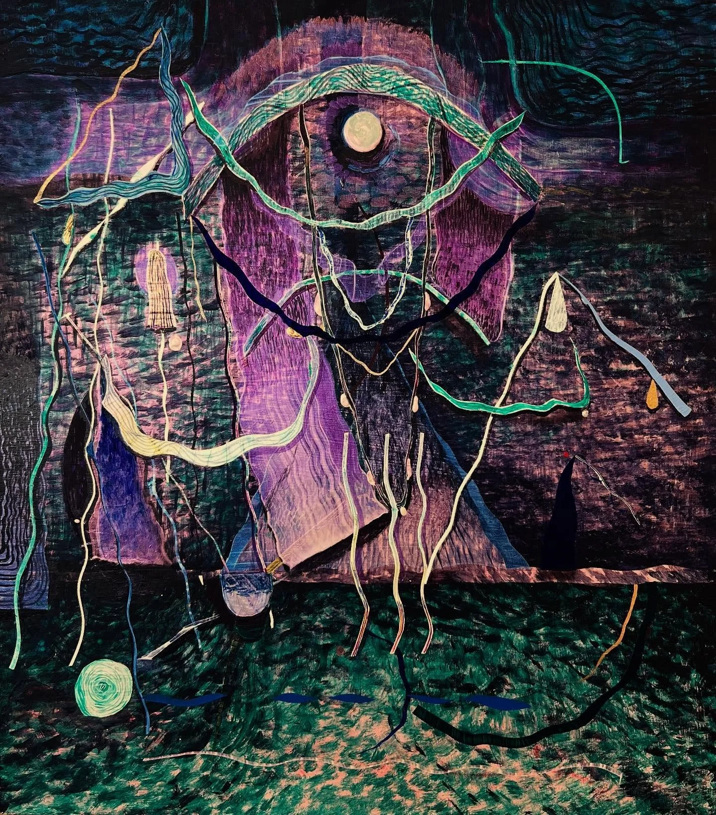 &lsquo;The Pain and Beauty of Life&rsquo;s Fragility,&rsquo; acrylic on birch board, 40 x 30cm, 2025. #helenshelley #painting #transcendence
