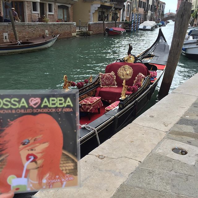 Bossa Loves ABBA album found in Venice .. 🕶
I may have to rename it Bossa Loves Venice soon! 😀Did you know you can chilax to this album -Its on Spotify, I tunes and Amazing.  Listen out for my original bonus track Solitary Life which I co-wrote wit