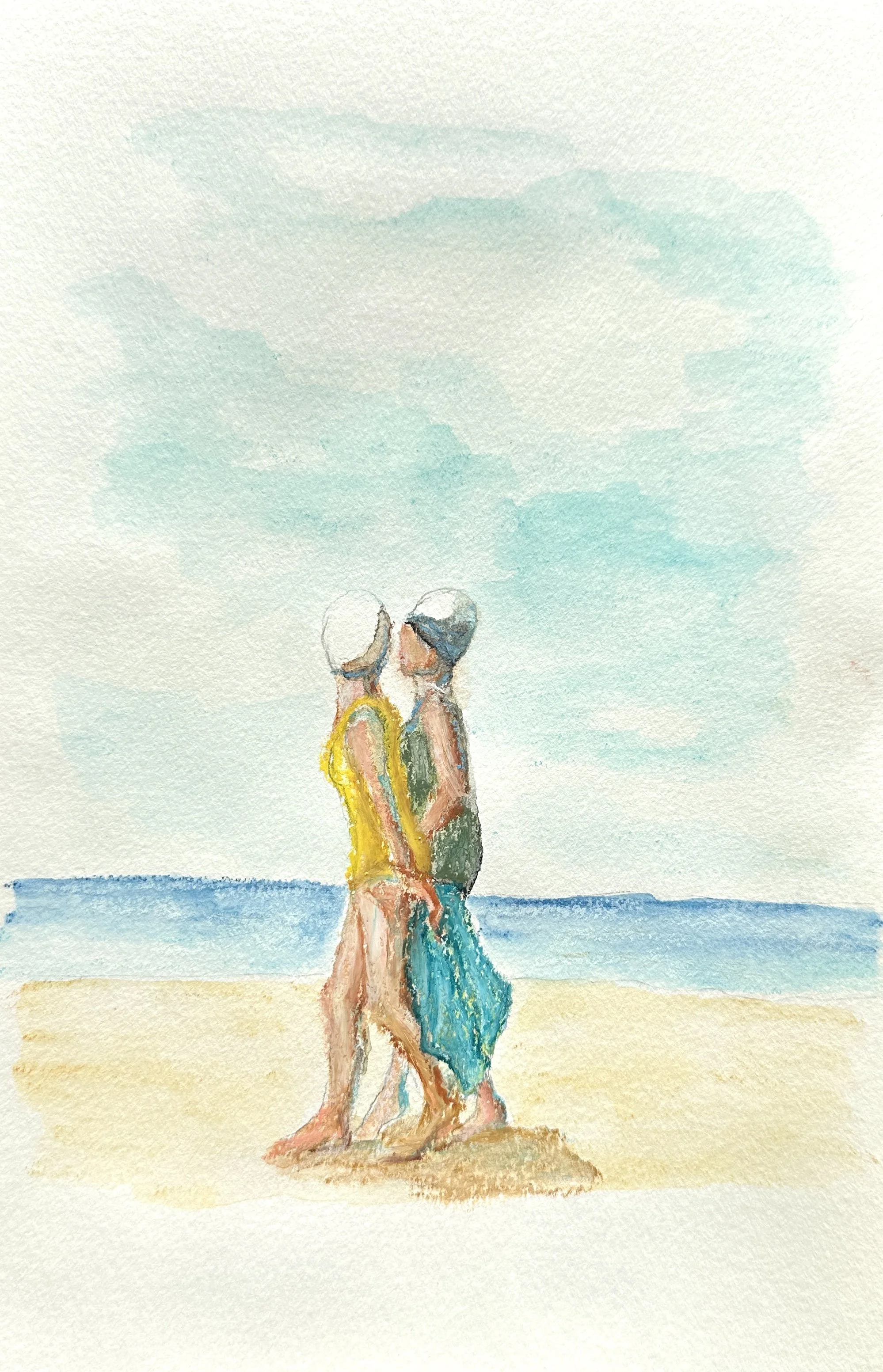 Beach Walking Side by Side Sketch.jpg