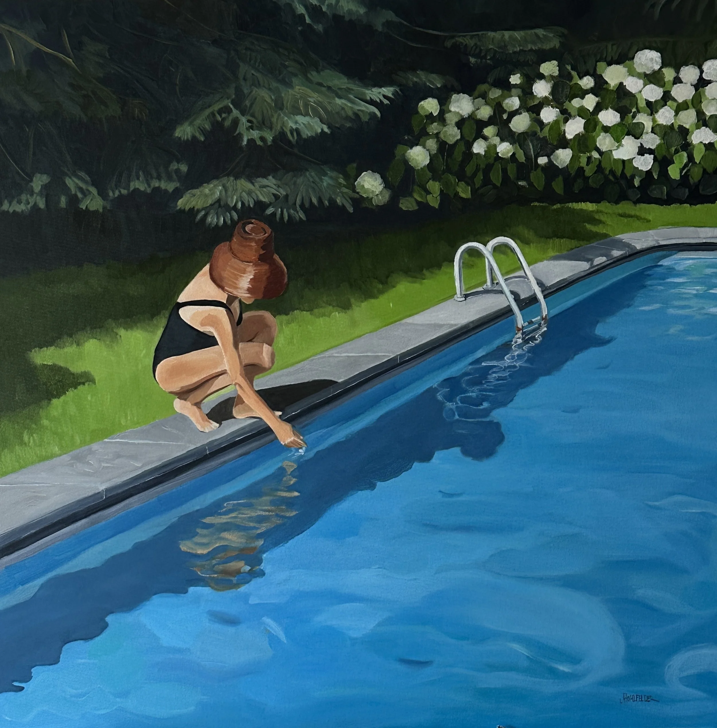 Poolside Reflections