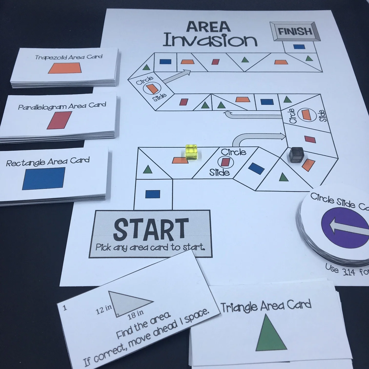 Area Invasion! A Math Board Game