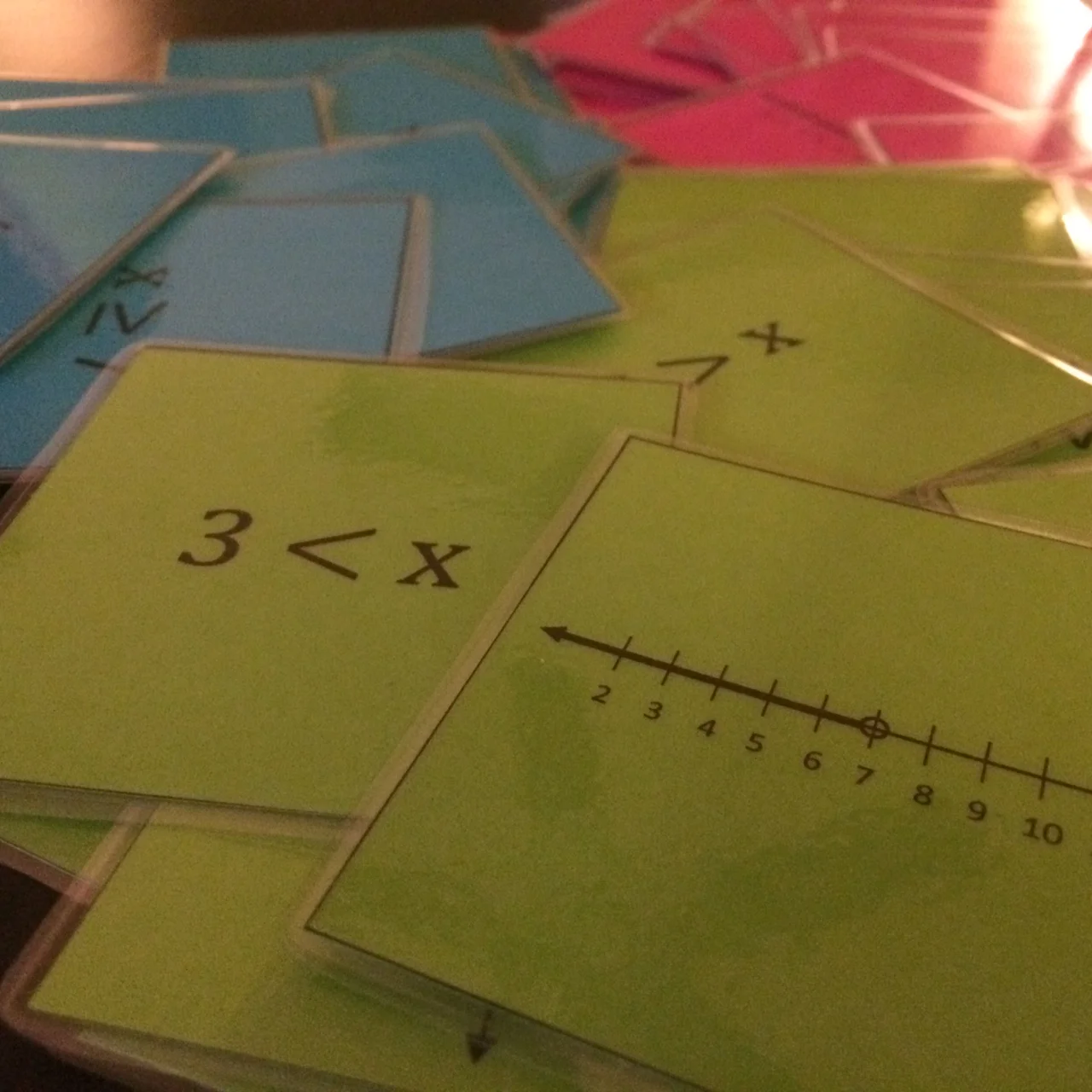 Equation and Inequality Memory Games