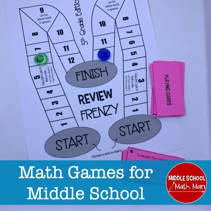 Middle School Math Games to Use in Your Classroom