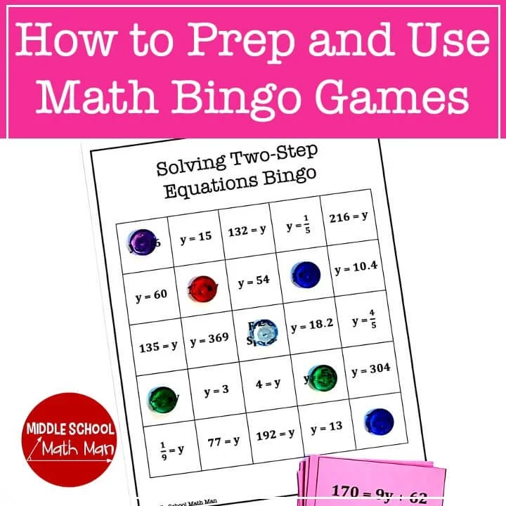 How to Prep and Use Math Bingo Games (In Under 20 Minutes!)