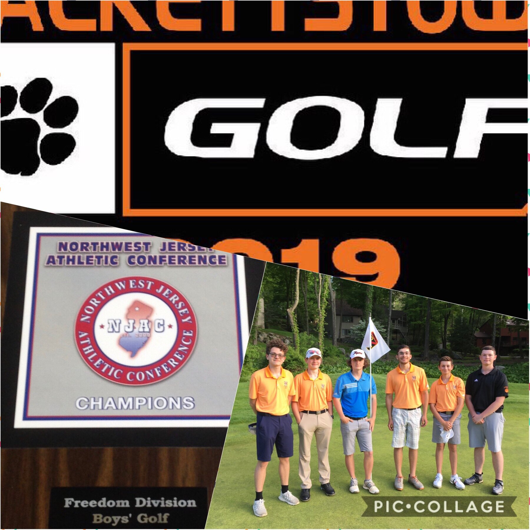 Hackettstown Tigers High School Golf Team 2019