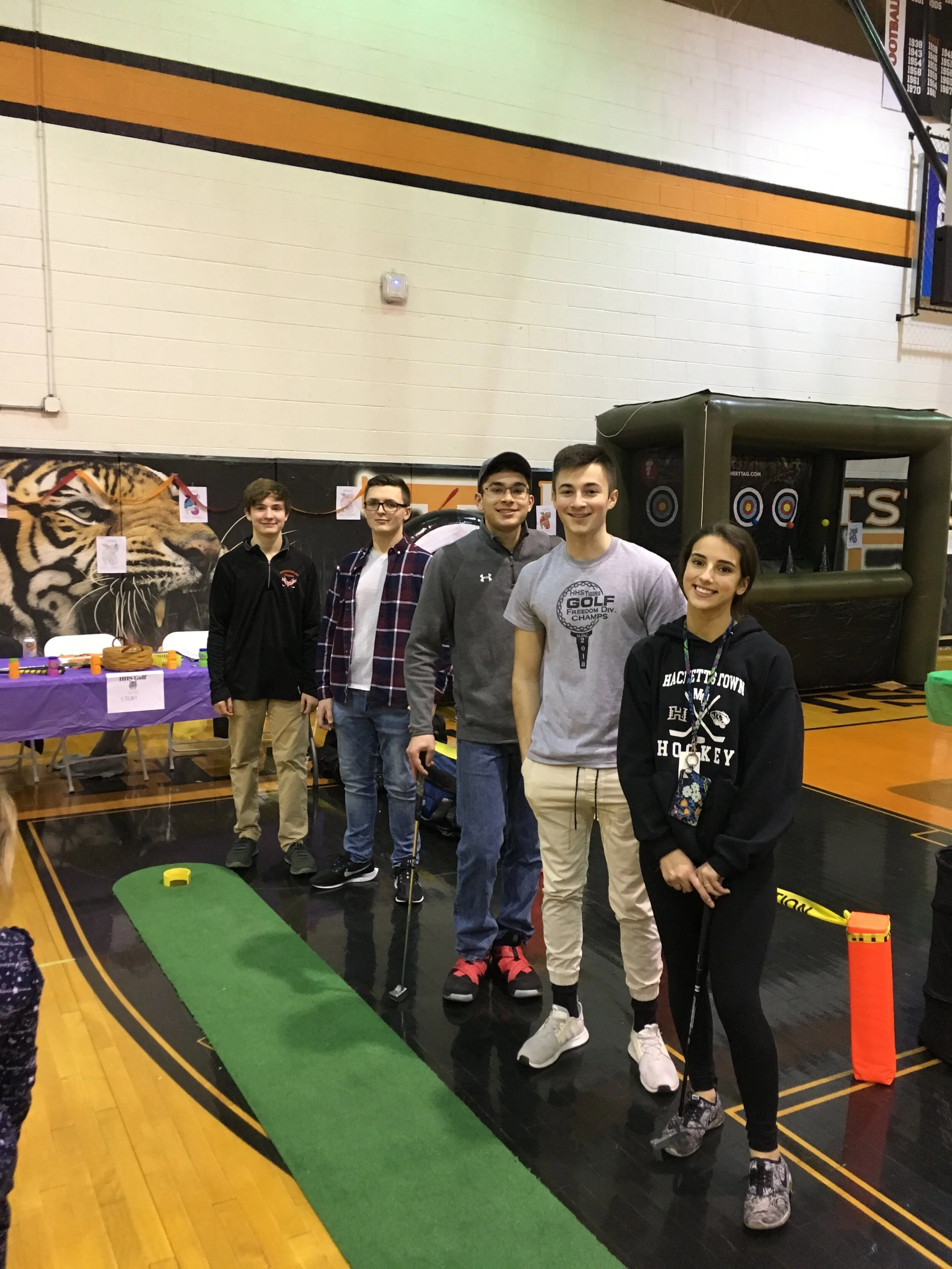 Hackettstown Golf Team Warren County Arc Carnival 2019