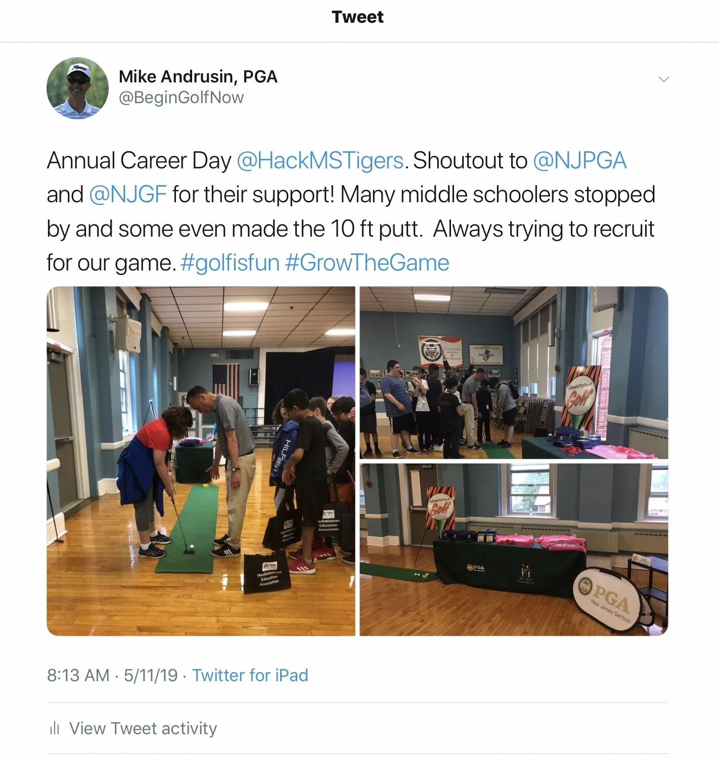 Hackettstown Middle School Career Day Spring 2019