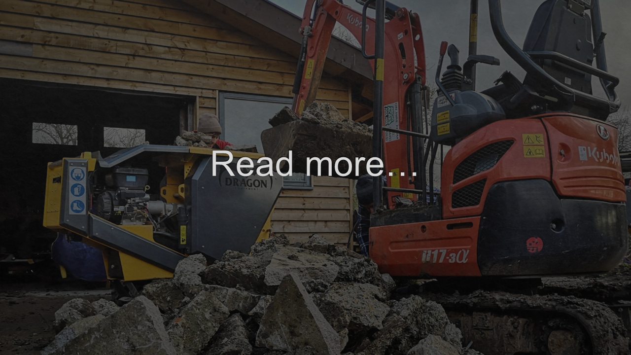 Case study: CR300 Crusher - loading with mini excavator 